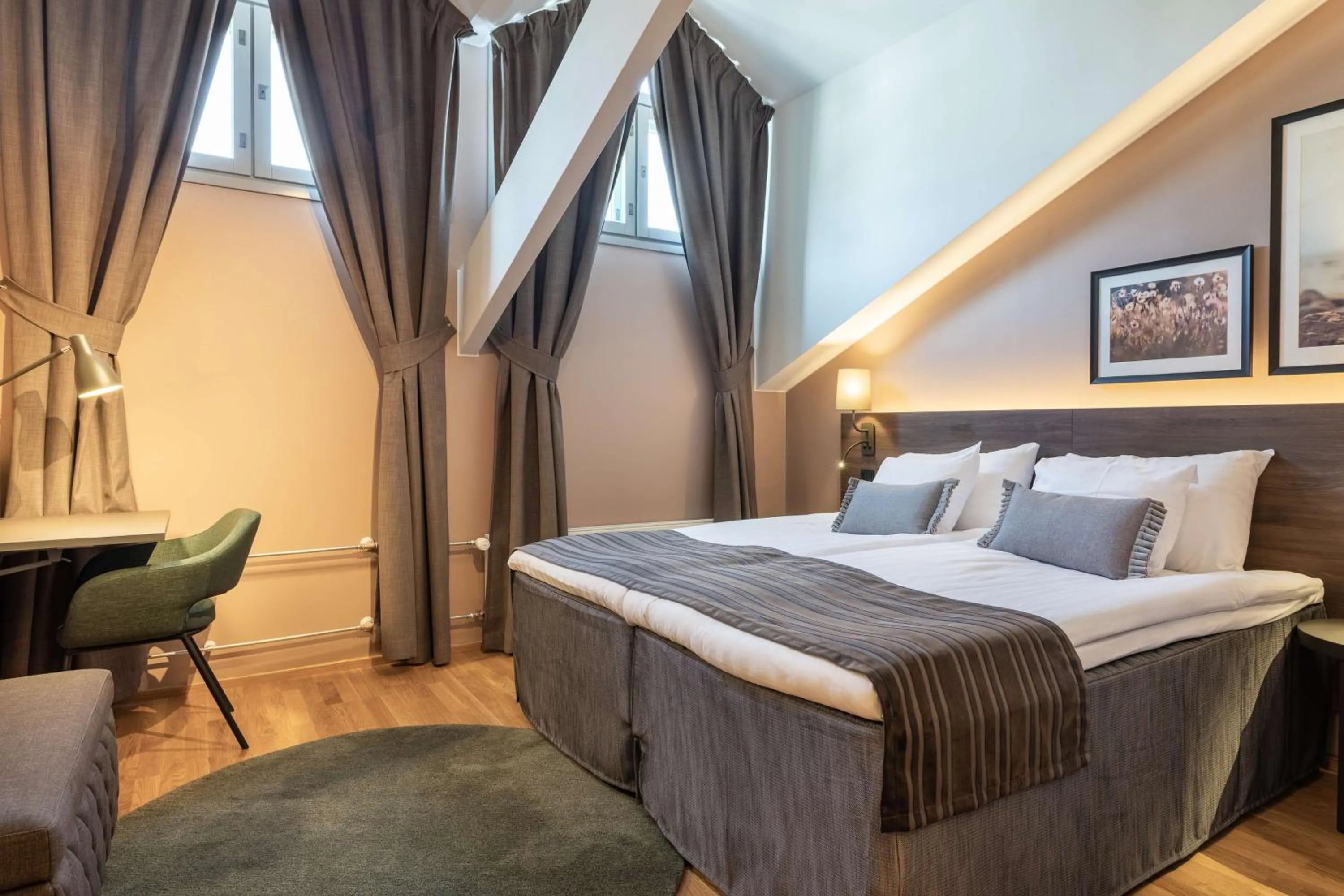 Bedroom, Bed in Scandic Vaasa