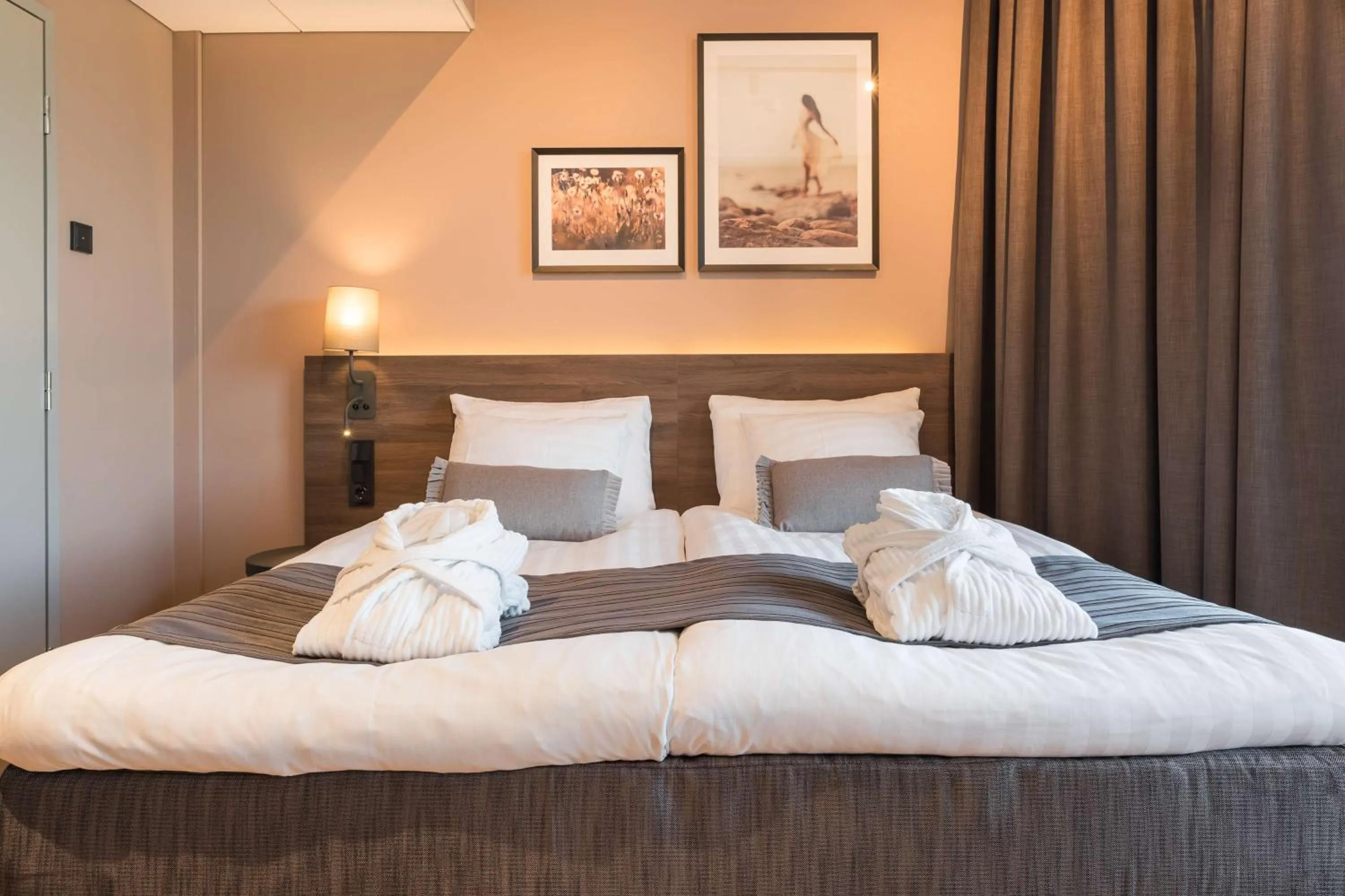 Bedroom, Bed in Scandic Vaasa