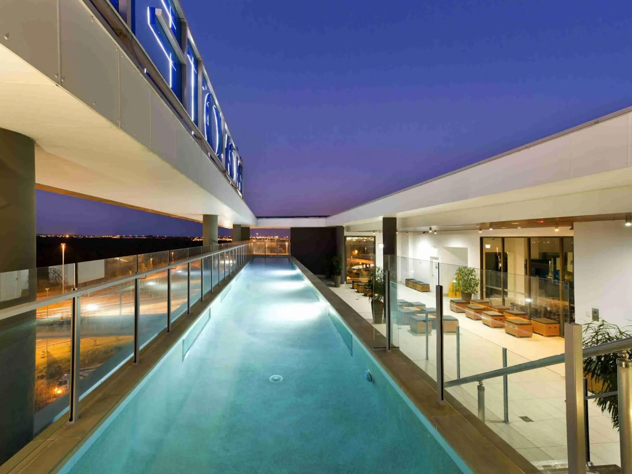 Pool view in Novotel Brisbane Airport