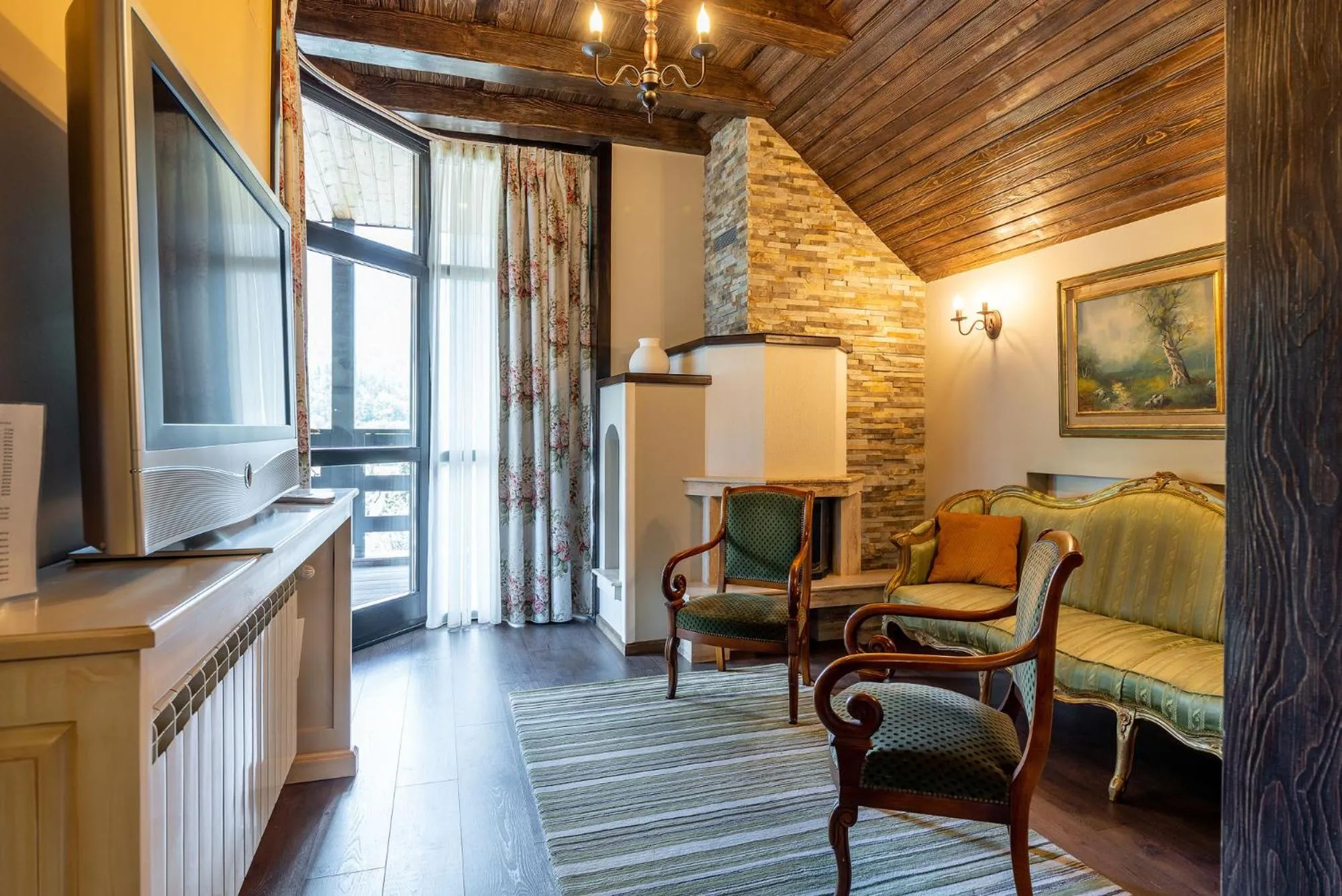 Seating area in Casa Freya