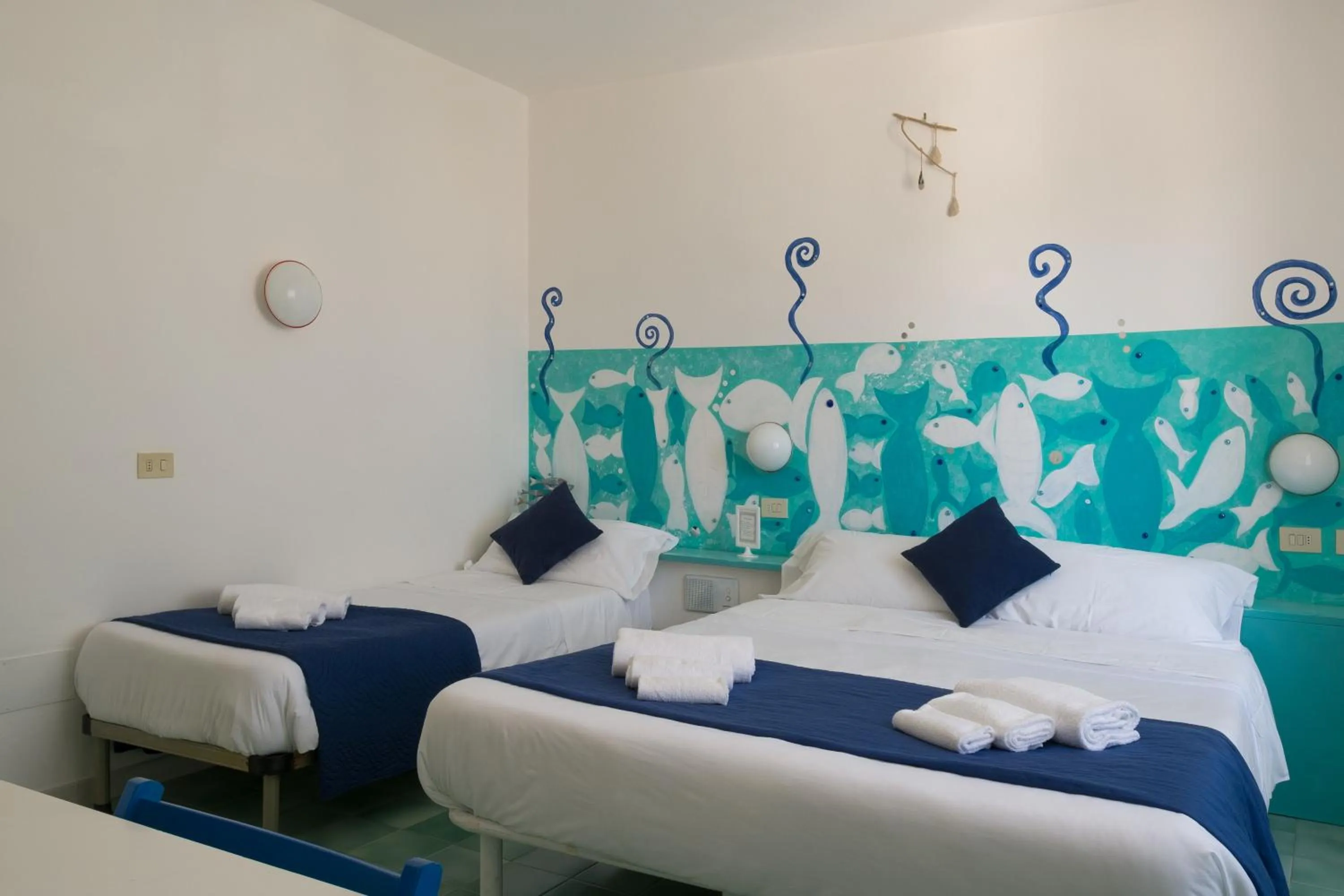 Bed in Hotel Punto Verde