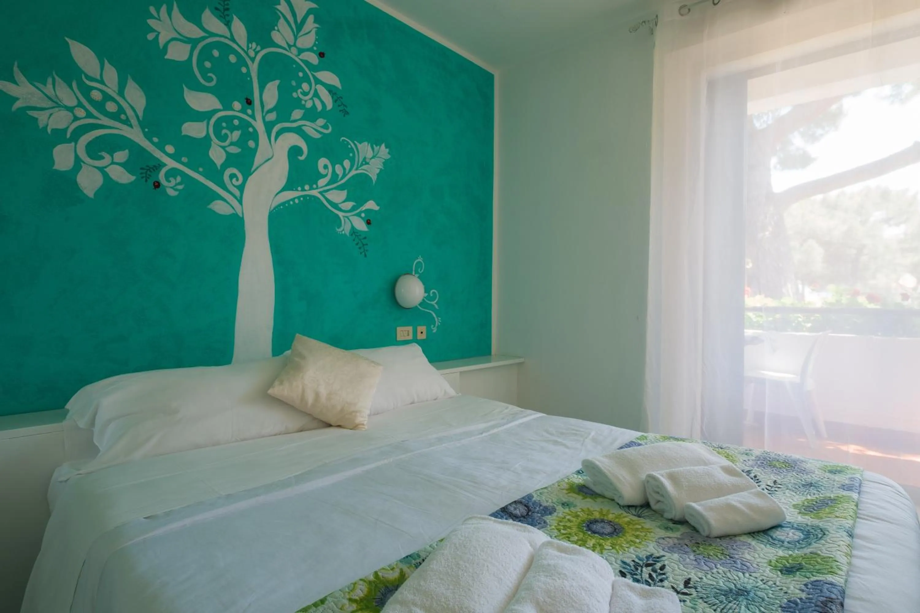 Bed in Hotel Punto Verde