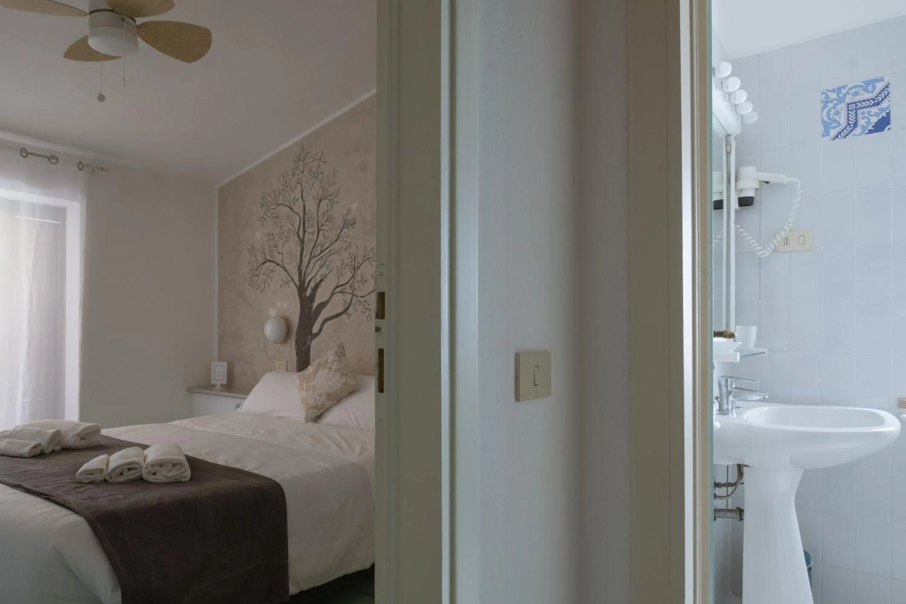 Bed in Hotel Punto Verde