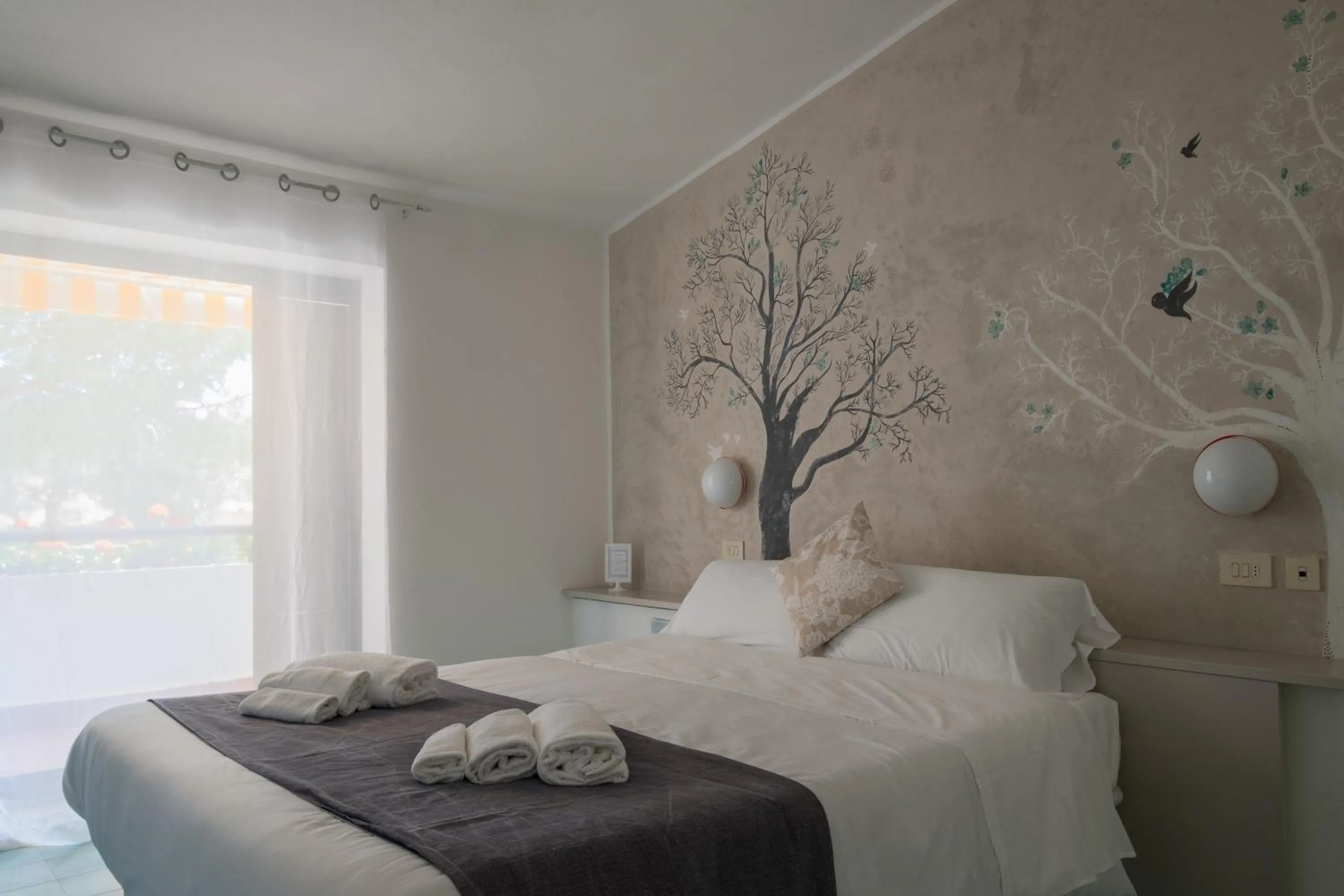 Bed in Hotel Punto Verde