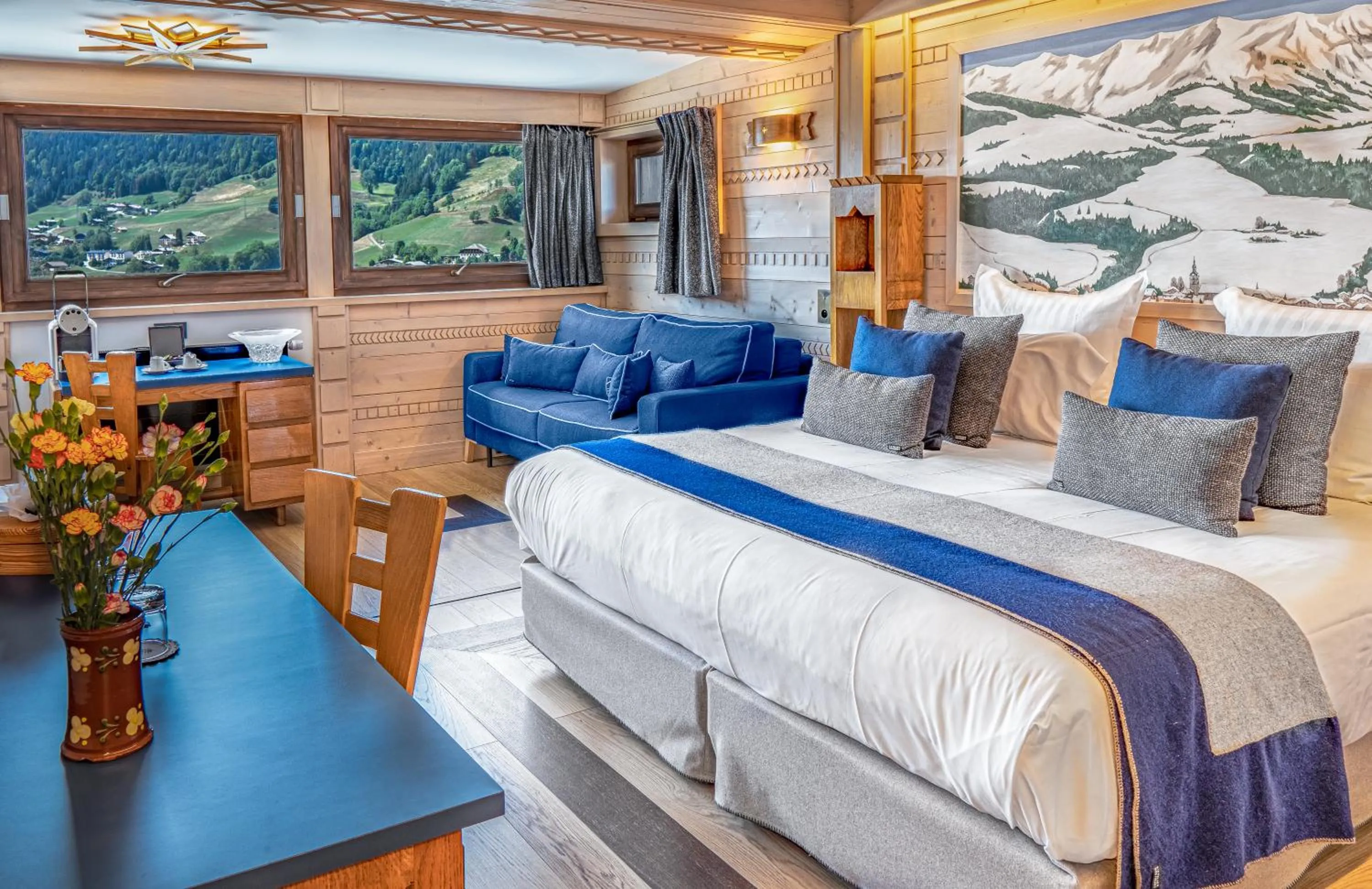 Photo of the whole room, Bed in Au Coin Du Feu