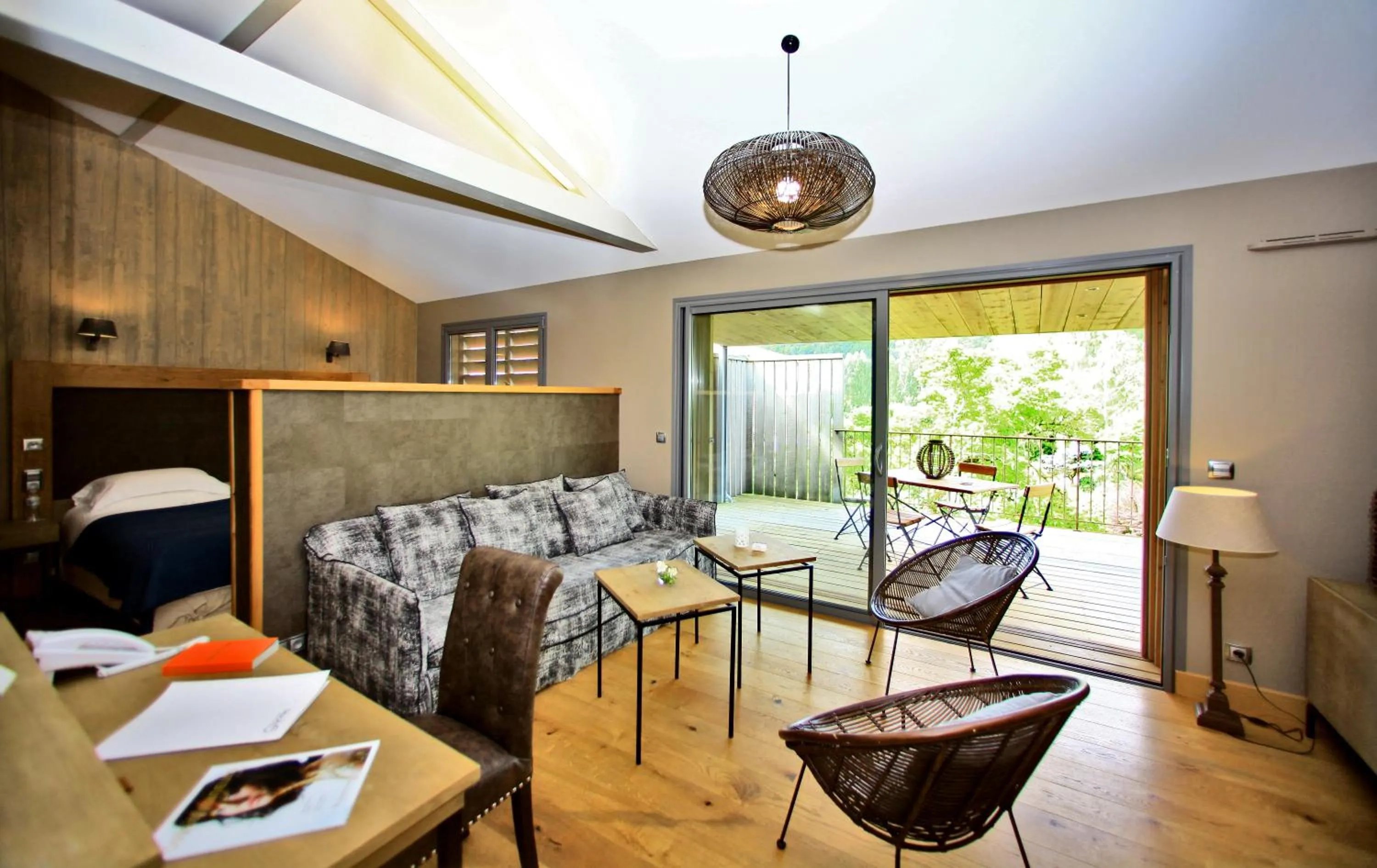 Living room in Les Glycines - Hôtel & Spa - Teritoria