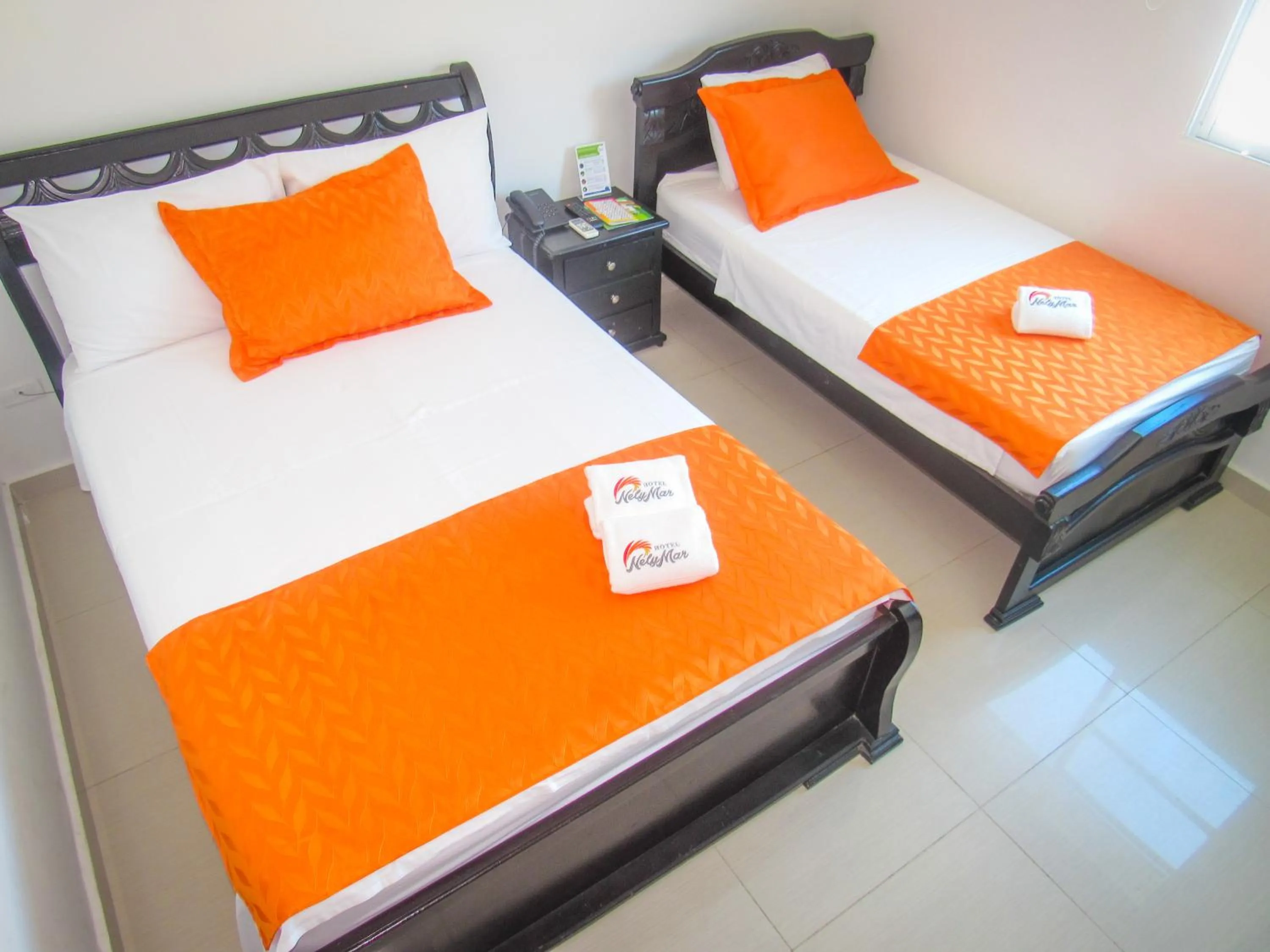 Bed in Hotel NelyMar