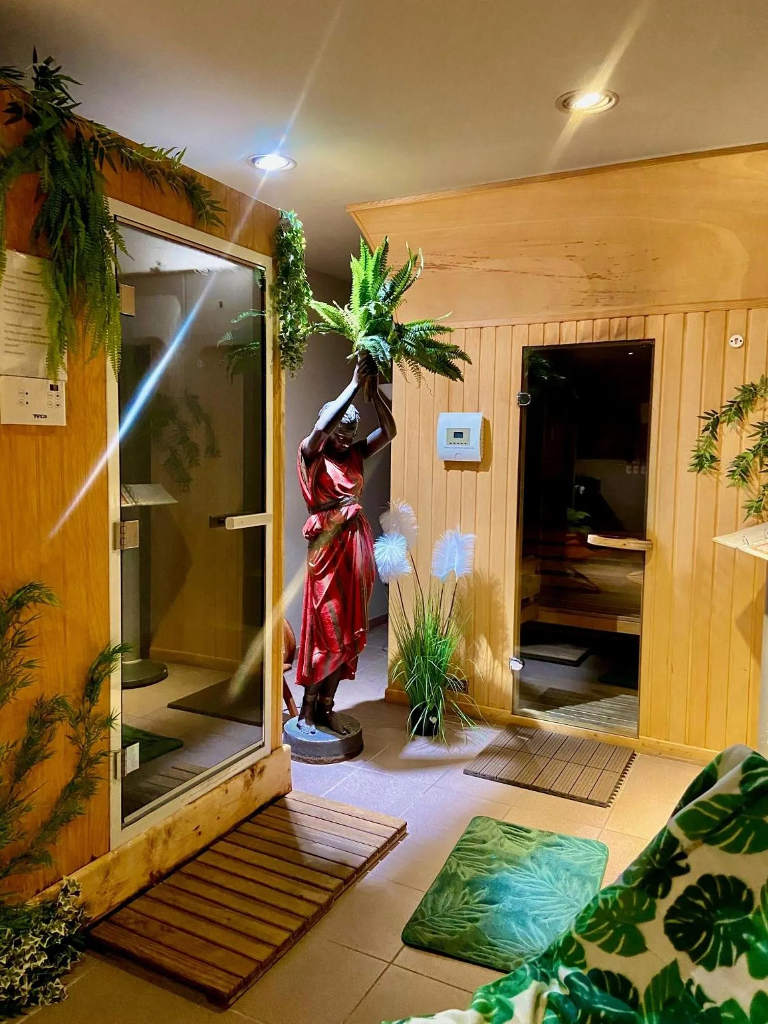 Sauna in Kyriad Restaurant Centre SPA Vichy