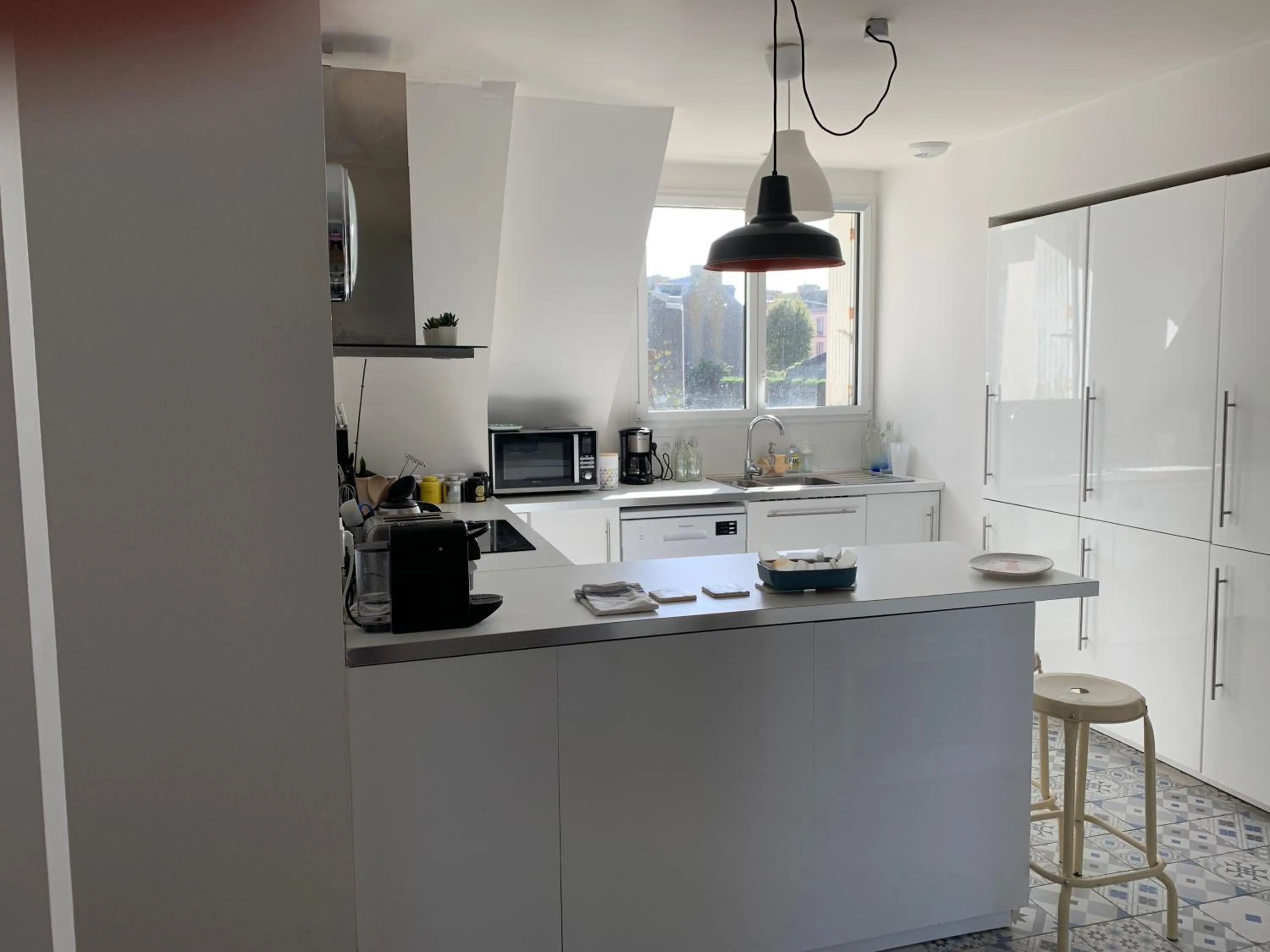 Kitchen or kitchenette in Appartement Design II - Port du Rosmeur -Douarnenez