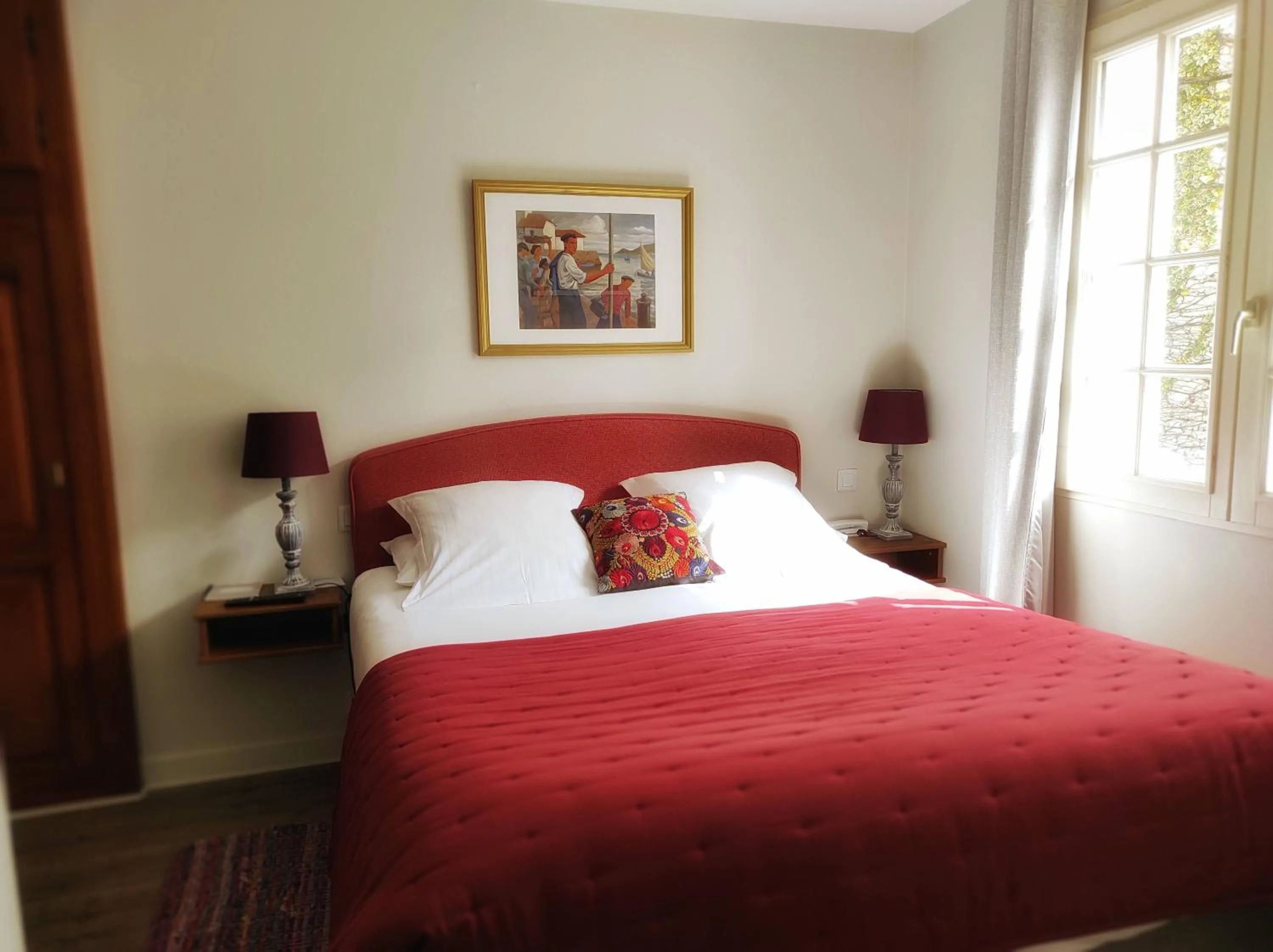 Bedroom, Bed in Hôtel La Marisa Grande Plage