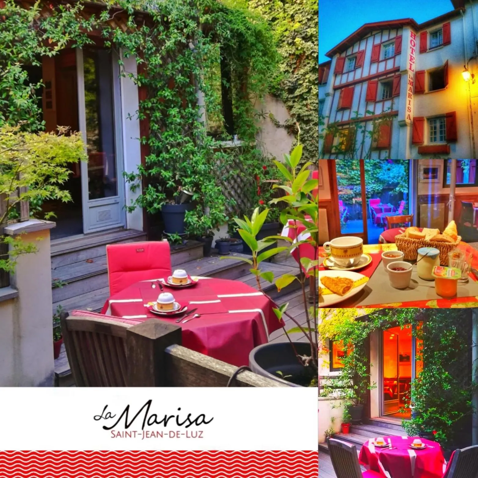 Patio in Hôtel La Marisa Grande Plage