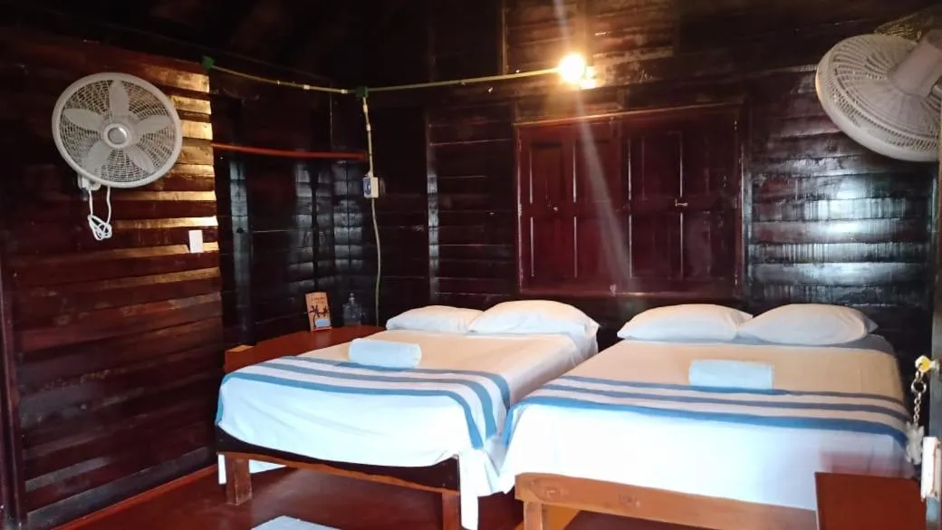 Bed in Cabañas El Cuyo