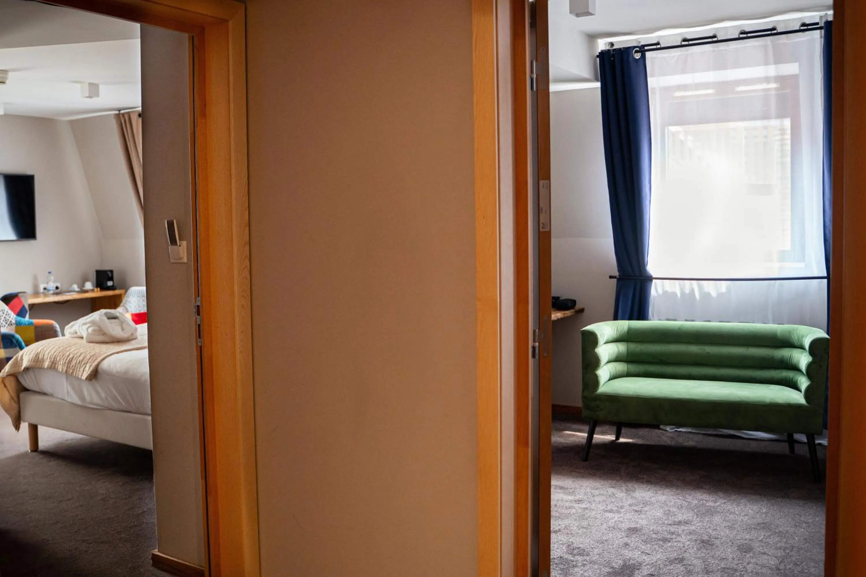 Photo of the whole room, Bed in Hôtel Le Rapp