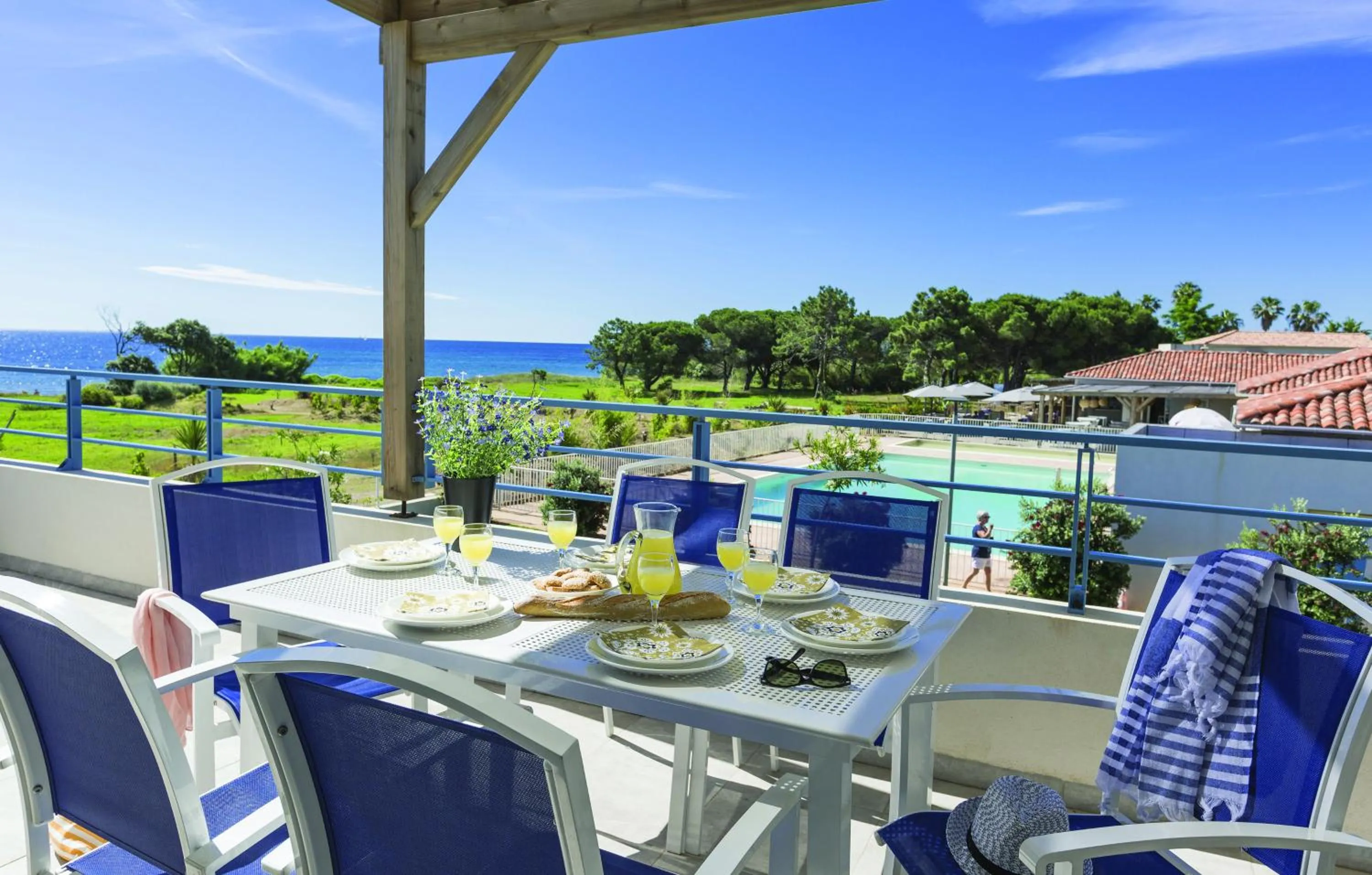 Balcony/Terrace in Résidence Odalys Acqua Linda