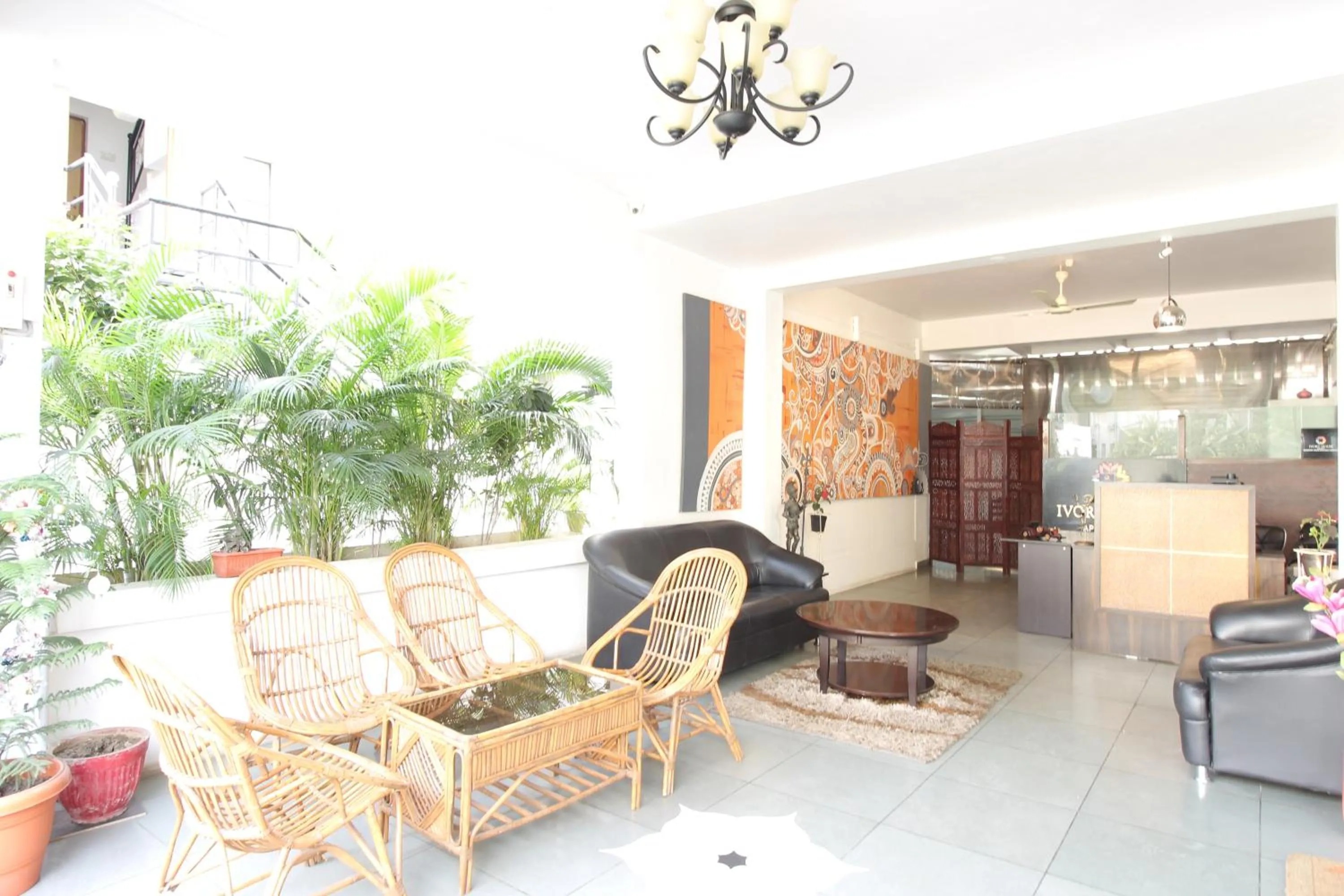 Seating area in Treebo Ivory House