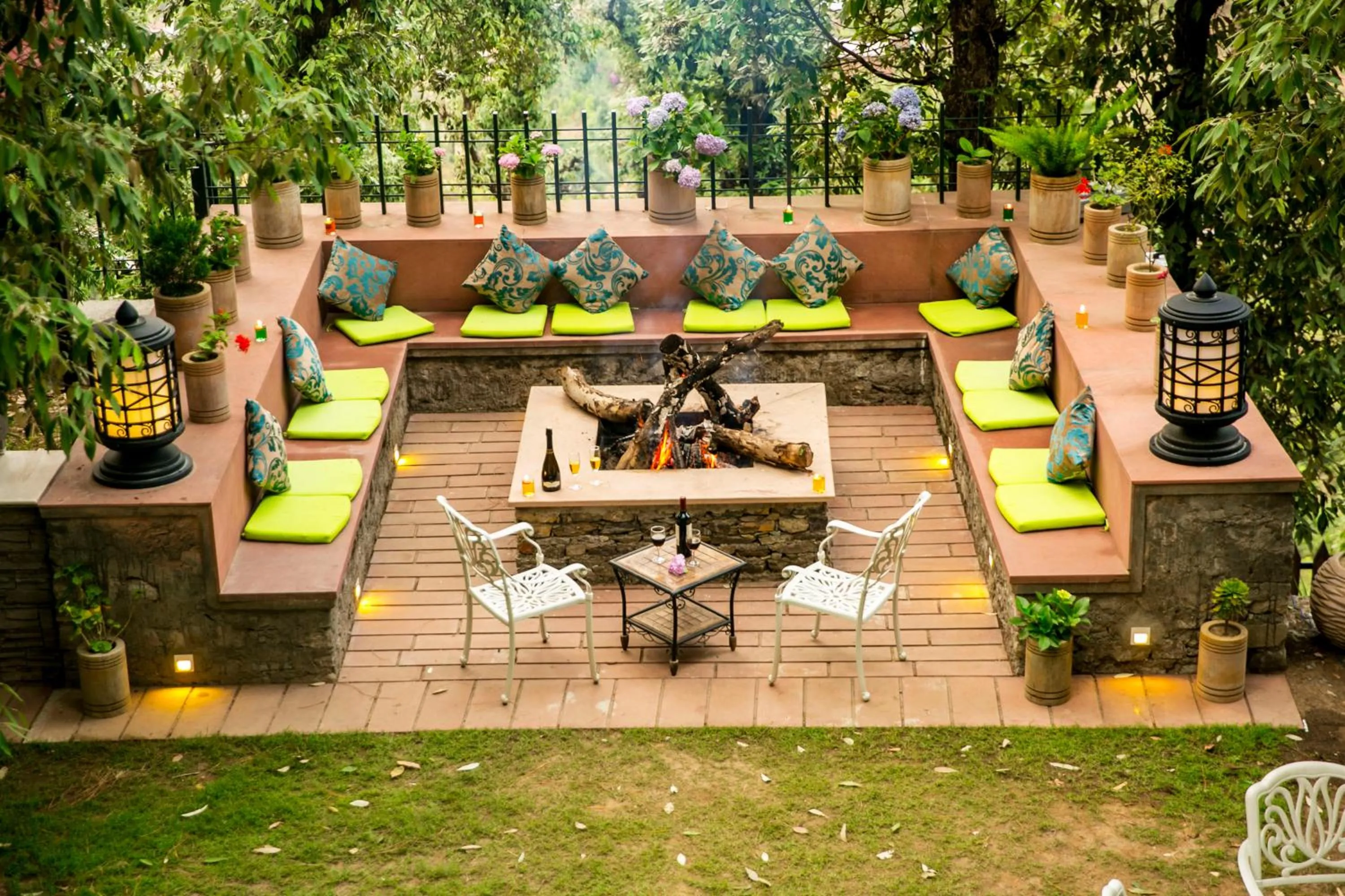 Garden view in The Fern Hillside Resort Bhimtal