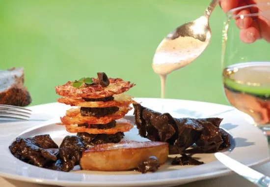 Food close-up in La Fischhutte, The Originals Relais