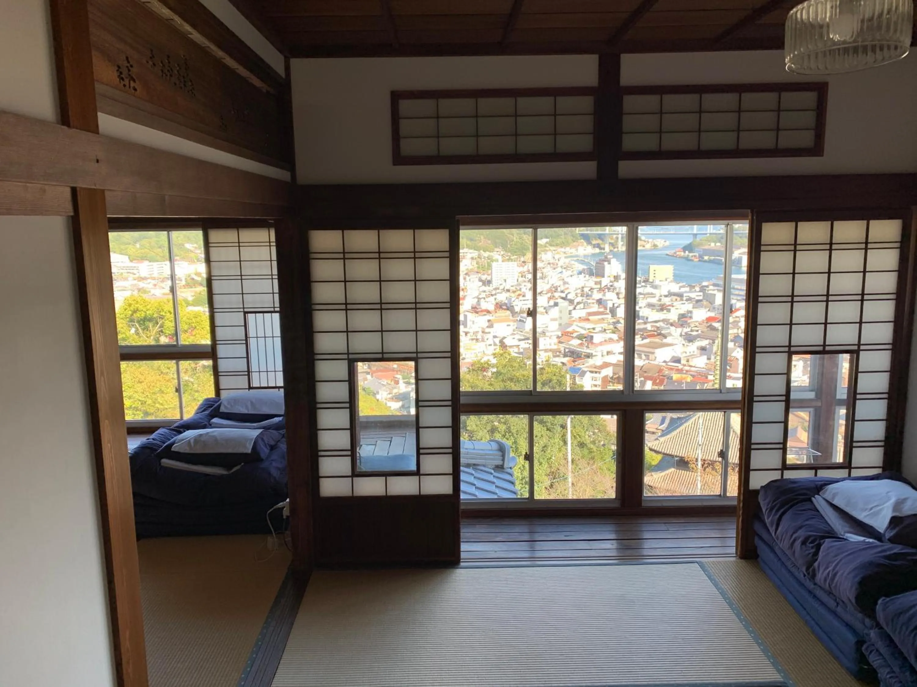 City view, Bed in Onomichi Guest House Miharashi-tei