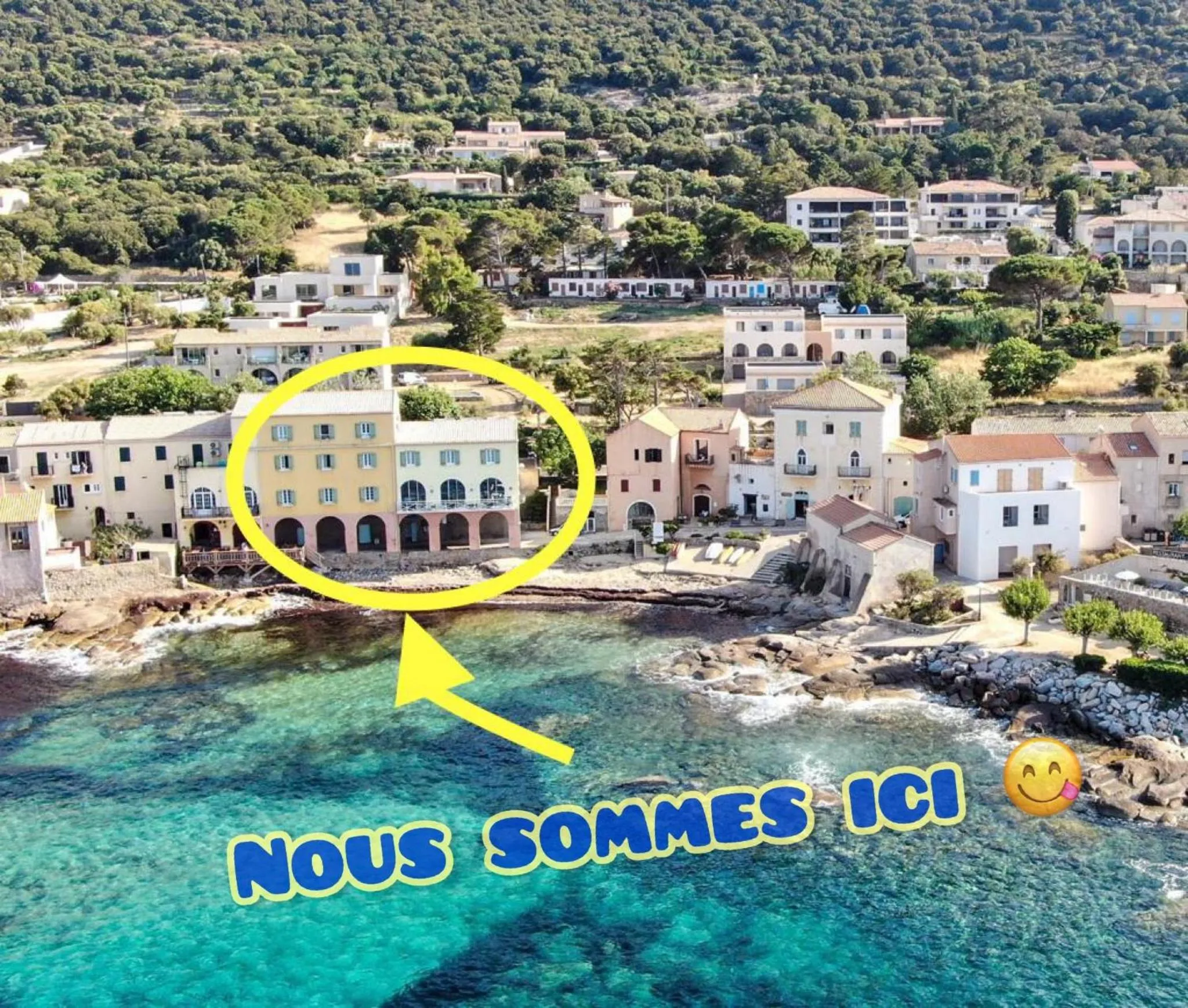 Bird's eye view in Hotel de la Plage Santa Vittoria