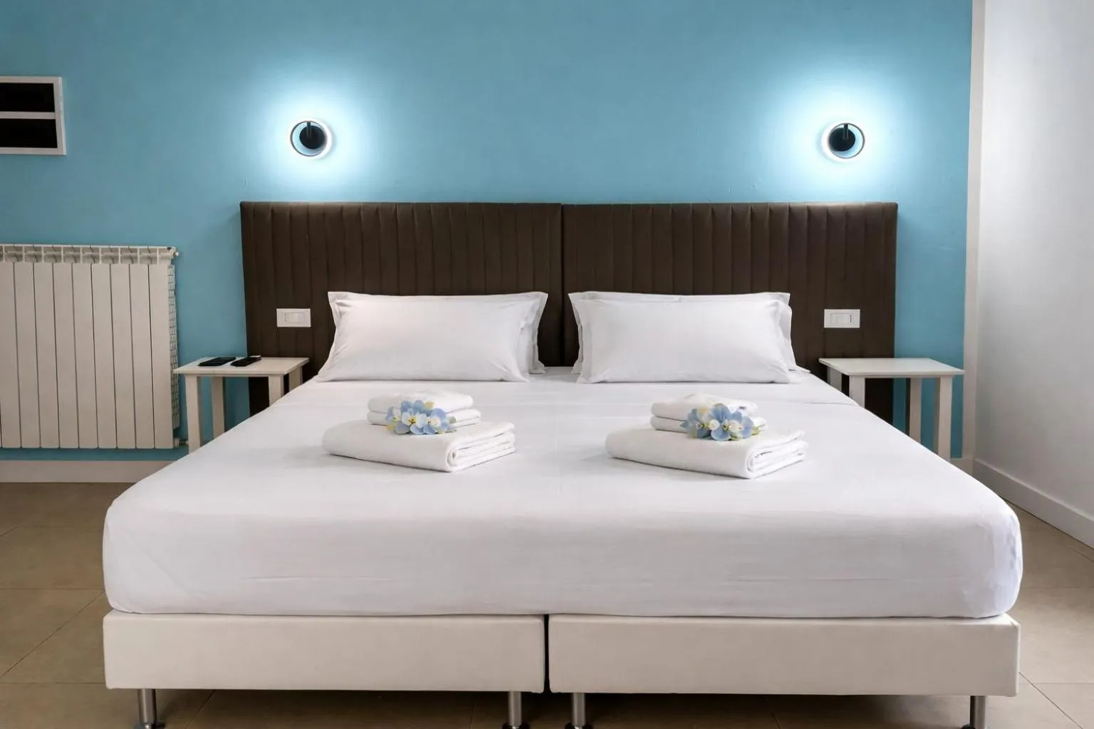 Bed in Hotel Cantore