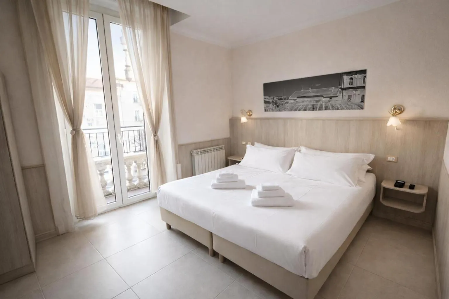 Bed in Hotel Cantore