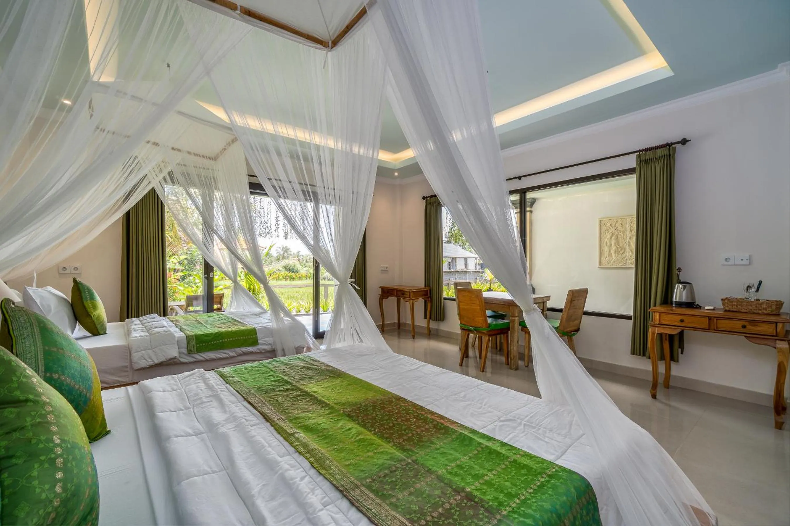 Bed in Cahaya Ubud Villa