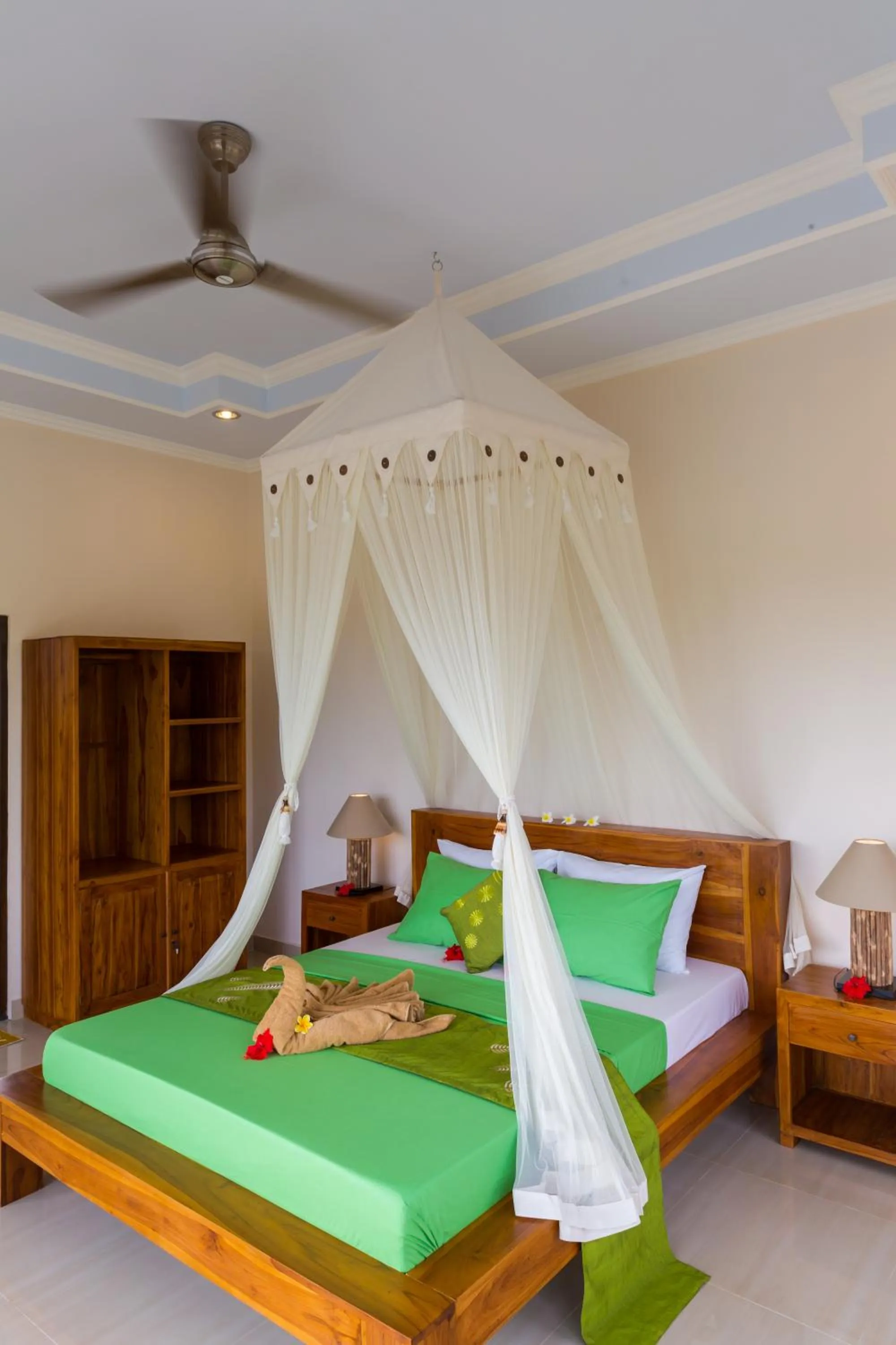 Bed in Cahaya Ubud Villa