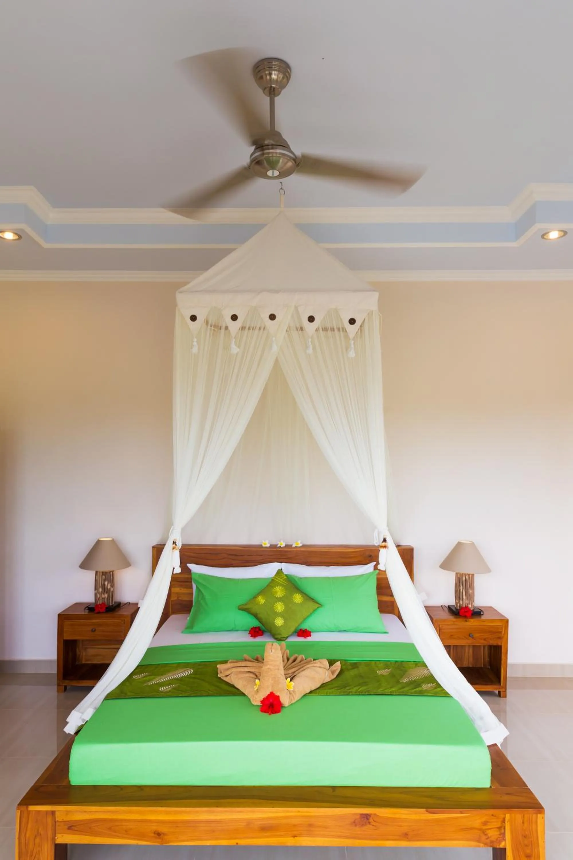 Bed in Cahaya Ubud Villa