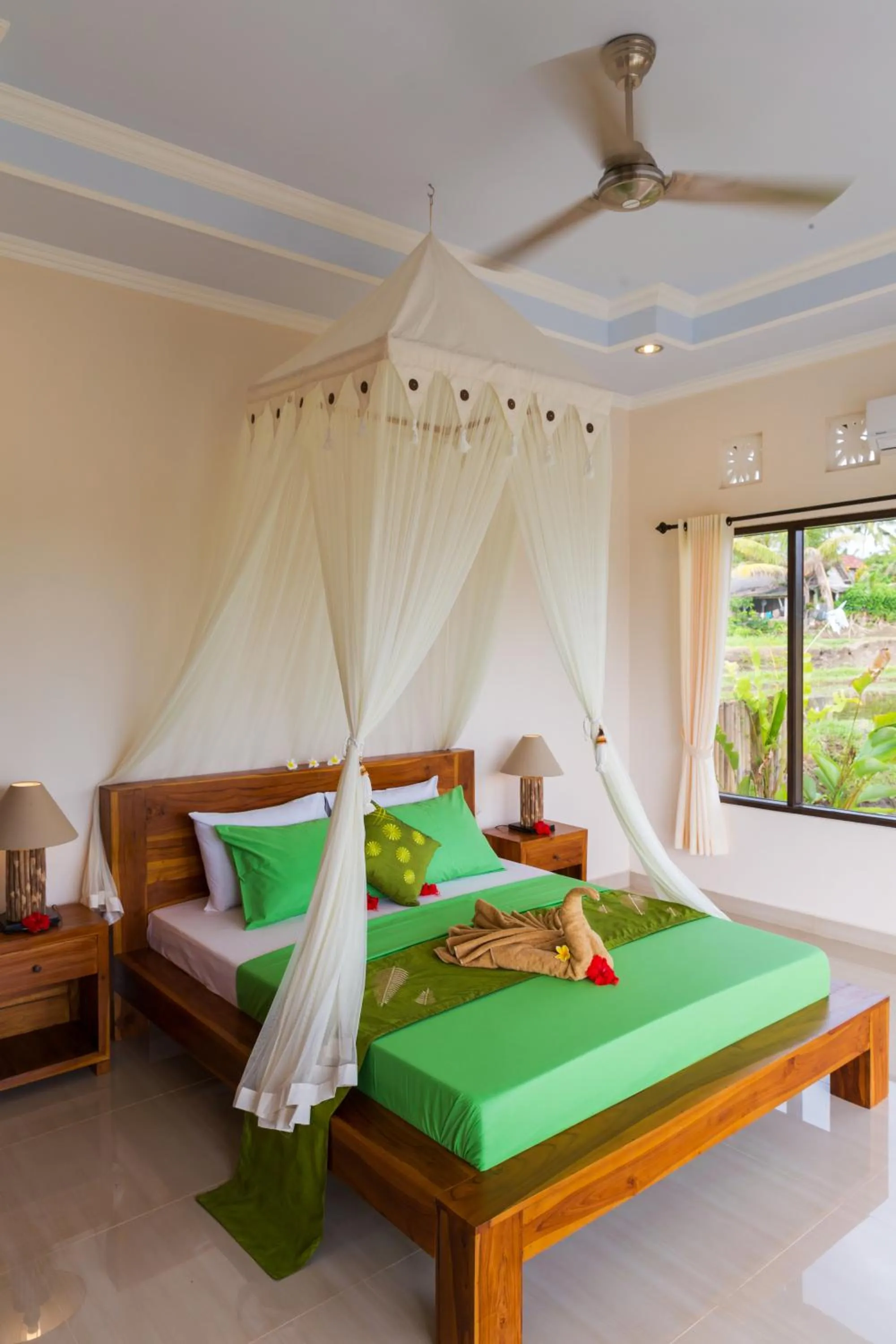 Bed in Cahaya Ubud Villa