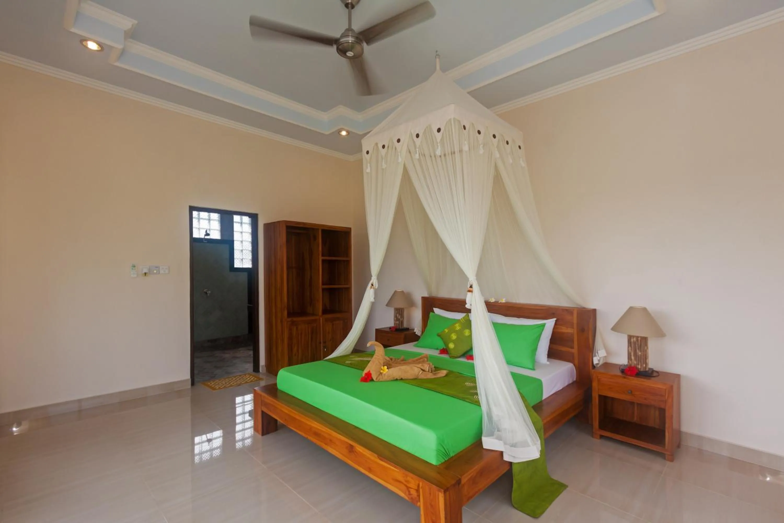 Bed in Cahaya Ubud Villa