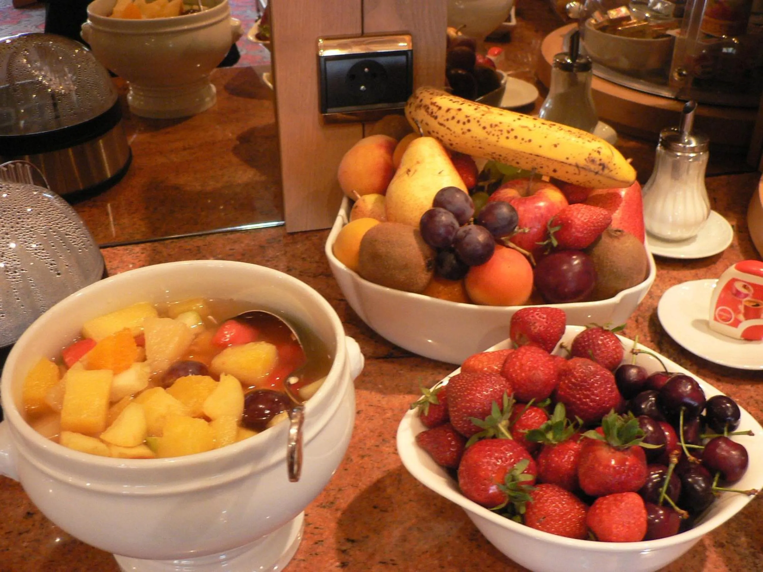 Buffet breakfast in Hôtel Le Mittelwihr