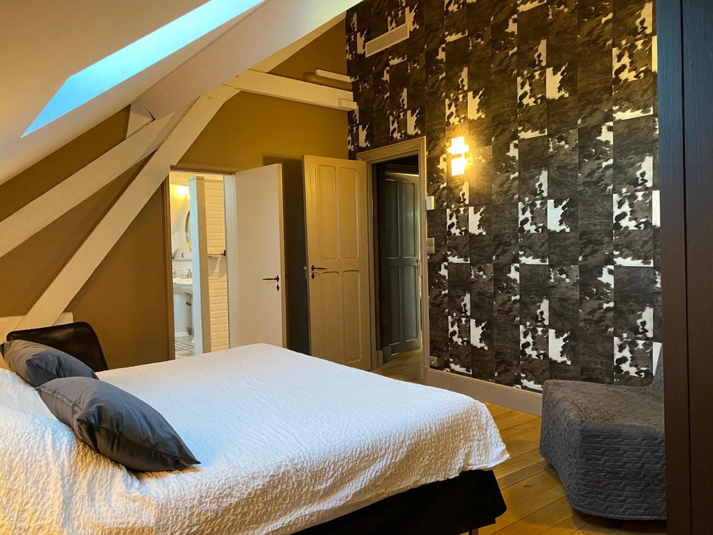 Bed in Demeure Saint Louis Historic manor, City 700m, free parking,A C,Clim,WIFI, city view, Garden