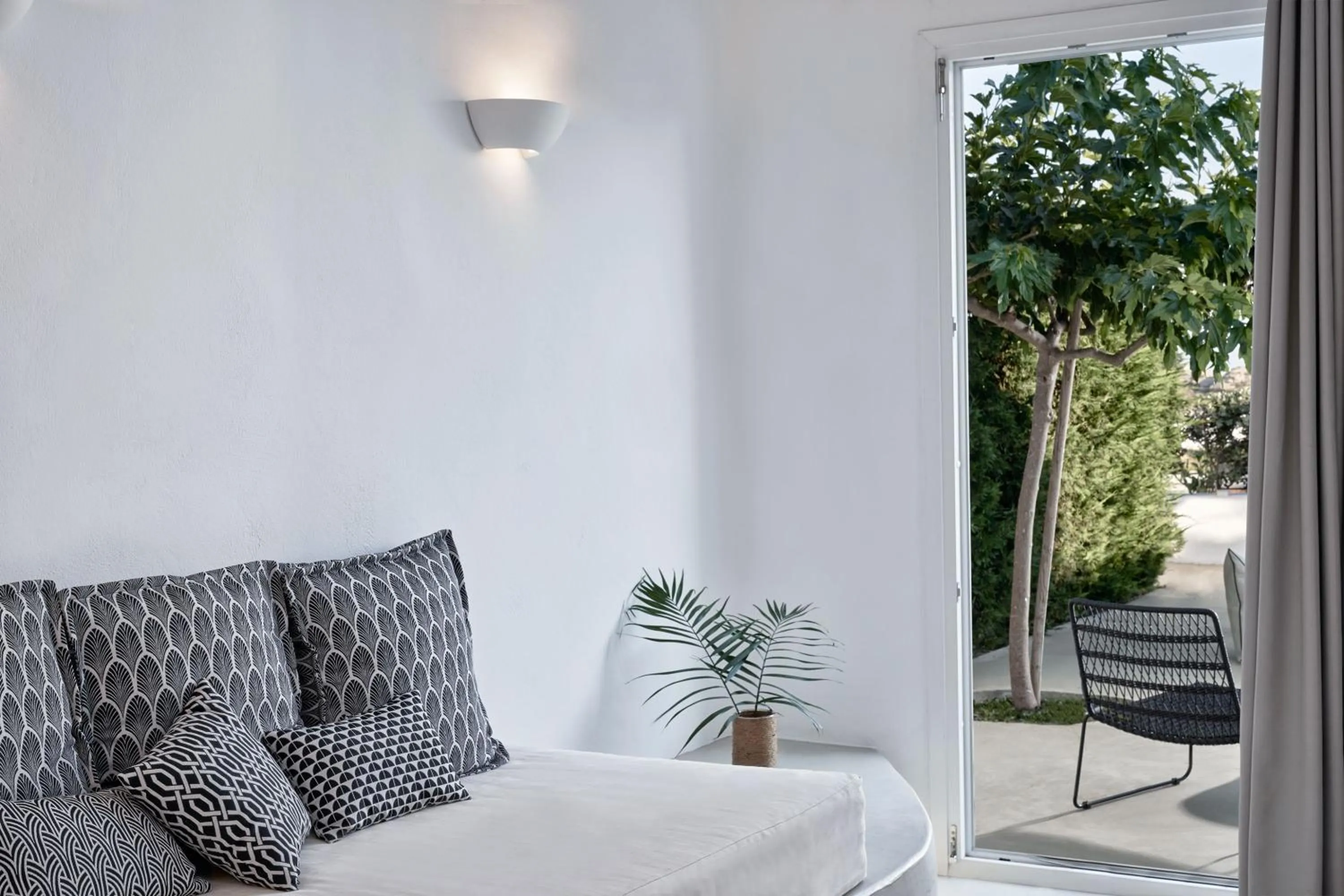 Living room in Naxian Utopia | Luxury Villas & Suites