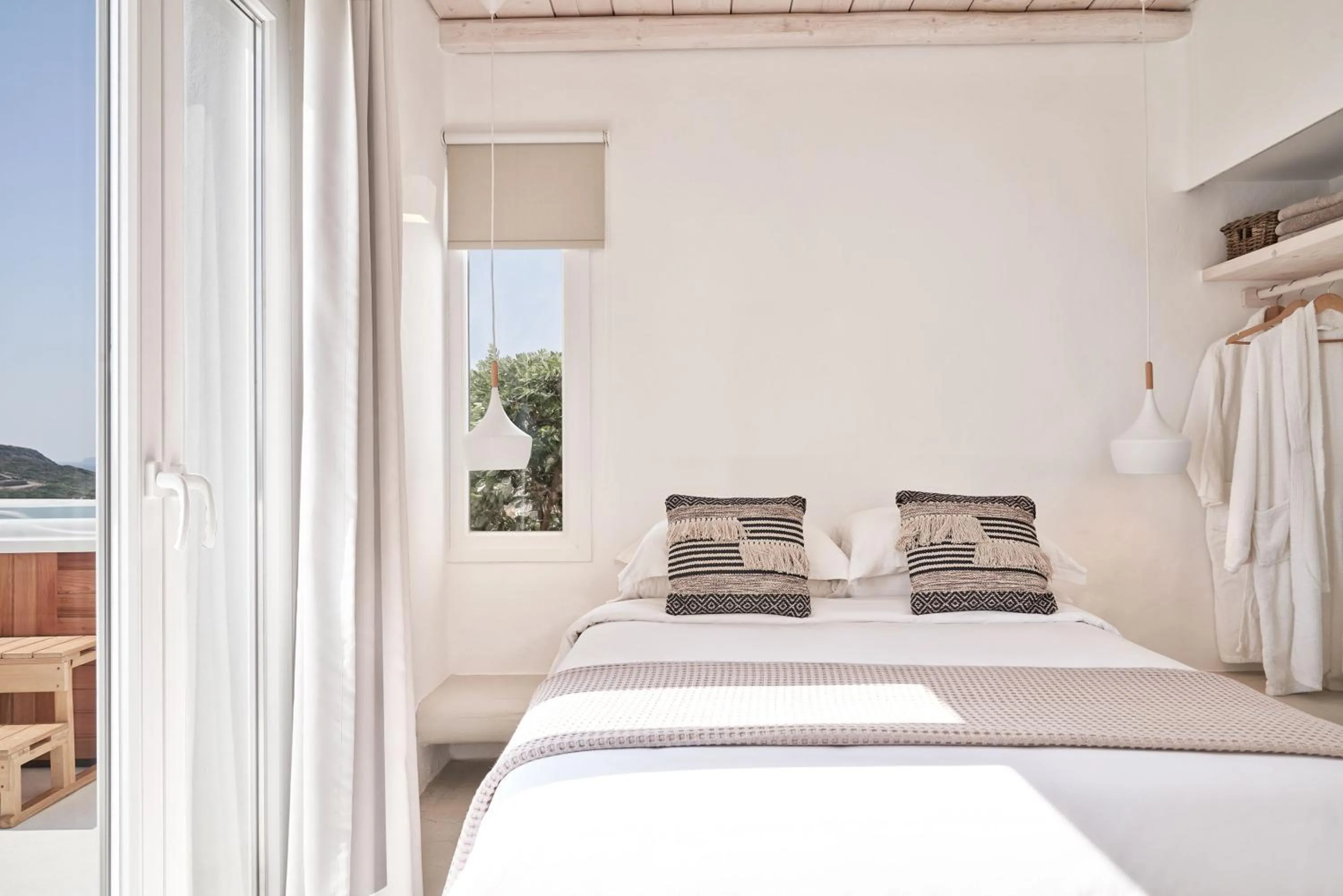 Bed in Naxian Utopia | Luxury Villas & Suites