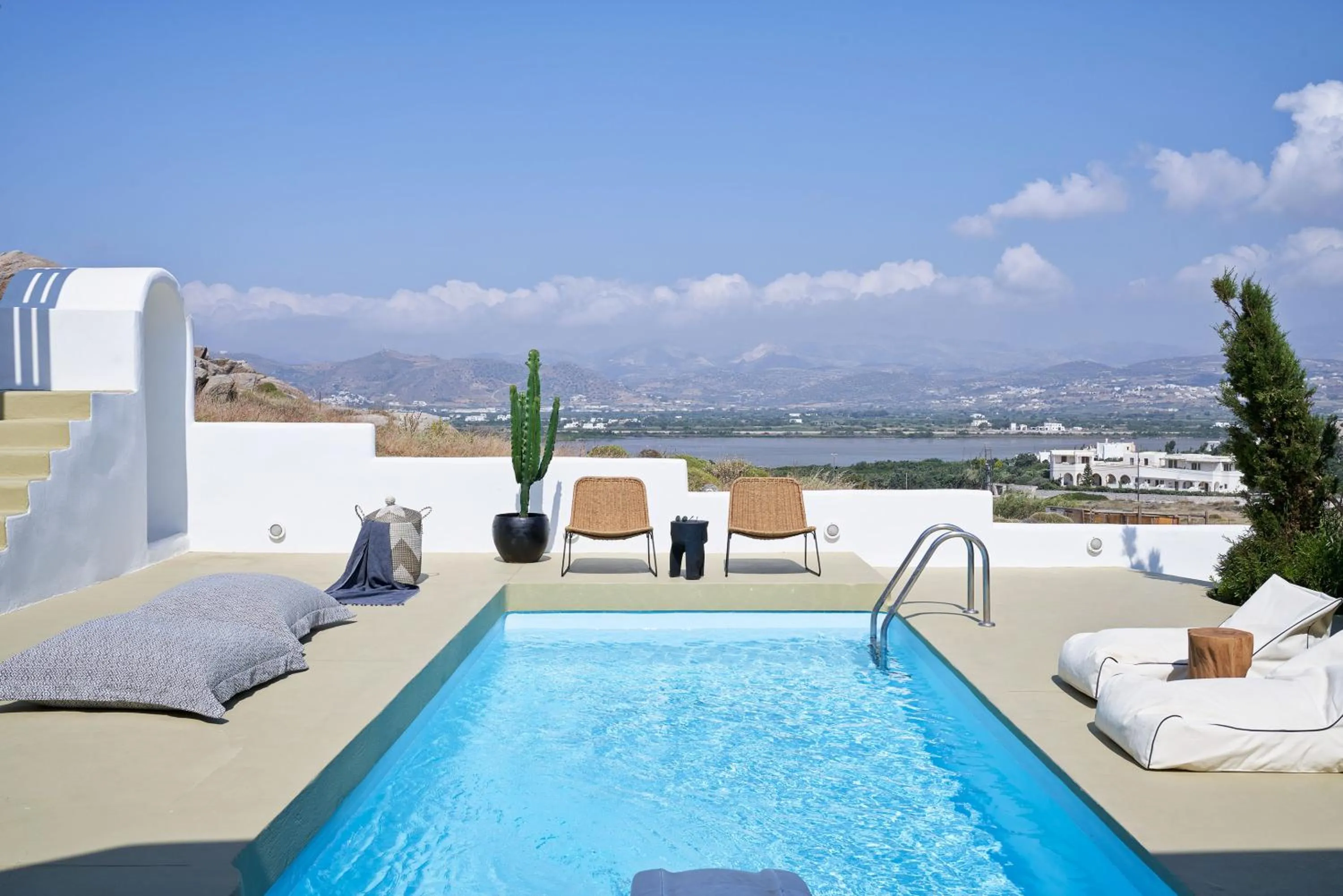 Balcony/Terrace in Naxian Utopia | Luxury Villas & Suites