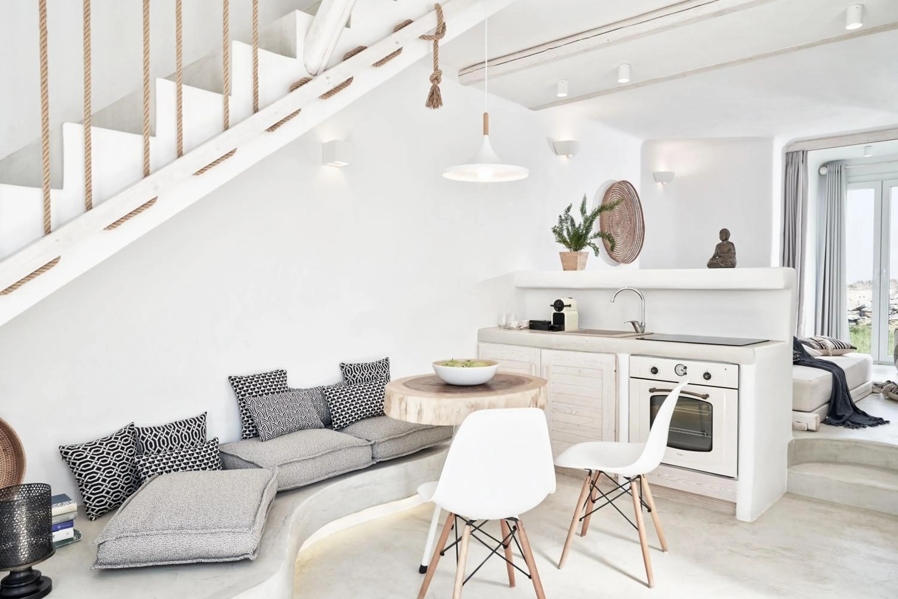 Kitchen or kitchenette in Naxian Utopia | Luxury Villas & Suites