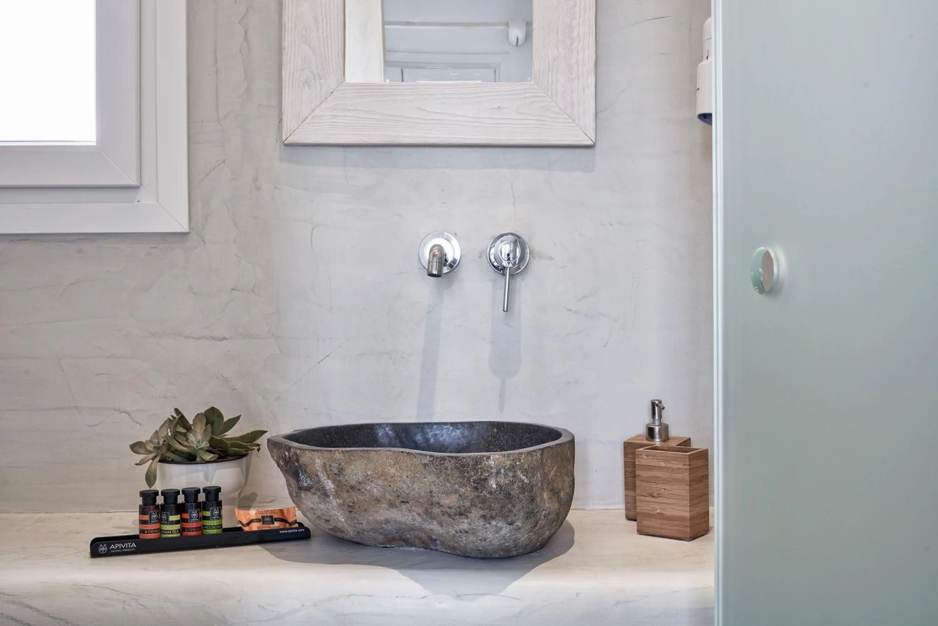 Toilet in Naxian Utopia | Luxury Villas & Suites