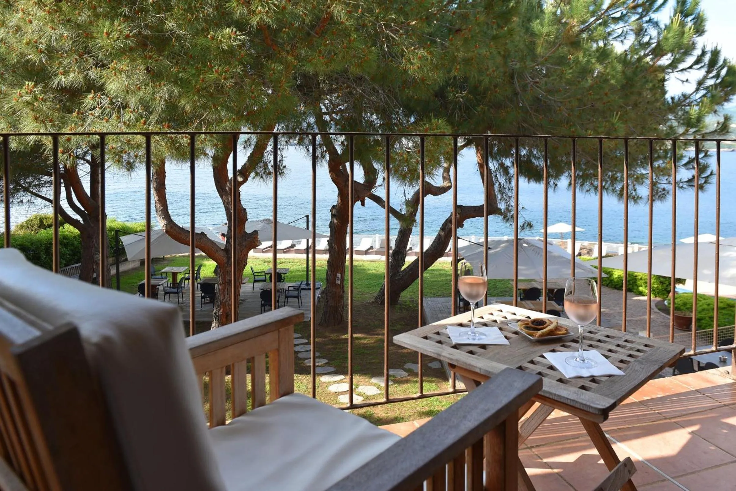 Balcony/Terrace in Hôtel Castel d'Orcino