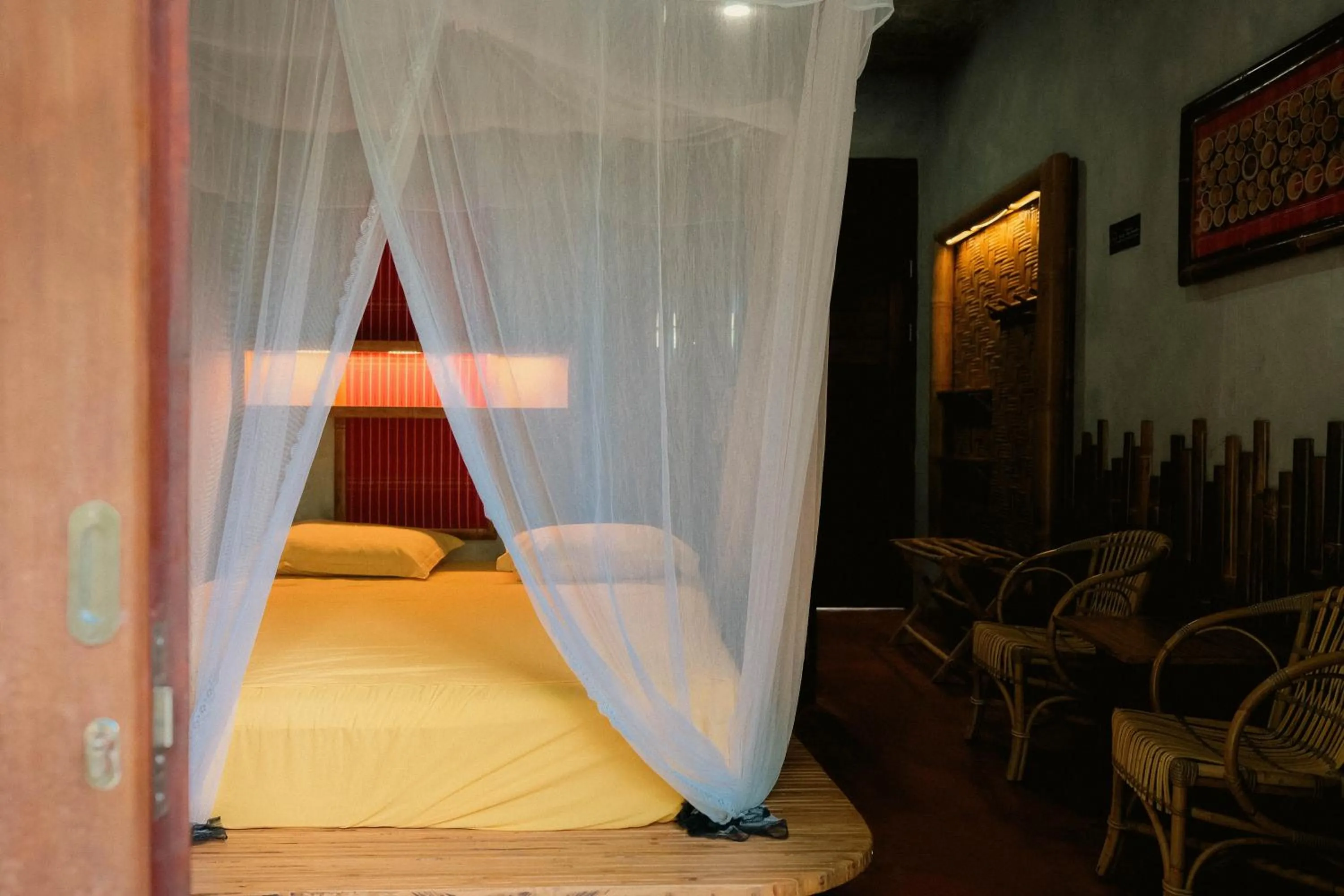 Bed in Ecolodge Bukit Lawang