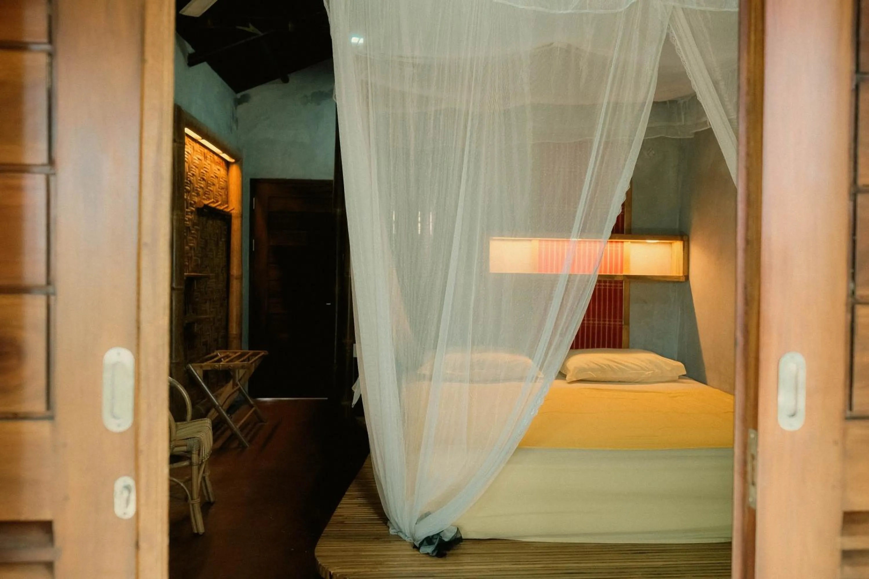 Bed in Ecolodge Bukit Lawang