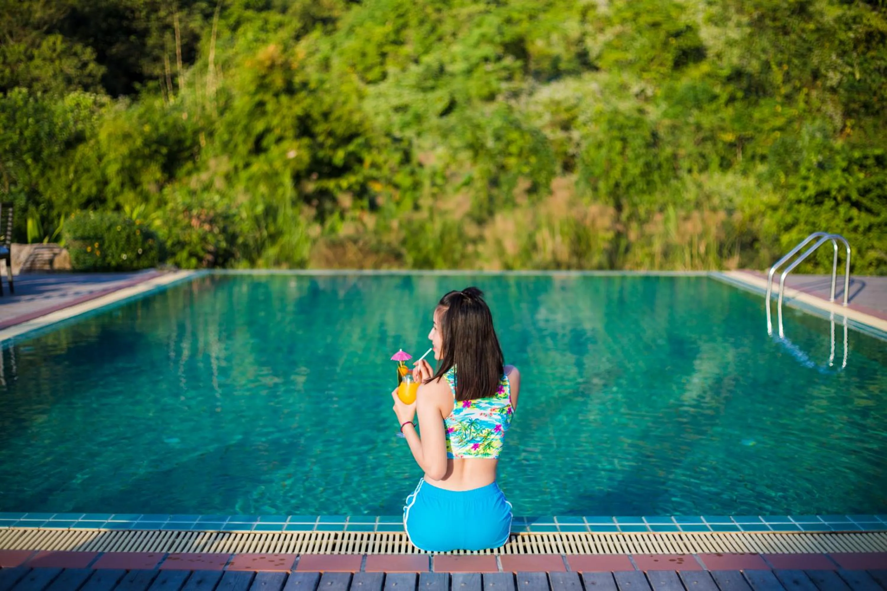 Swimming pool in Namkat Yorla Pa Resort