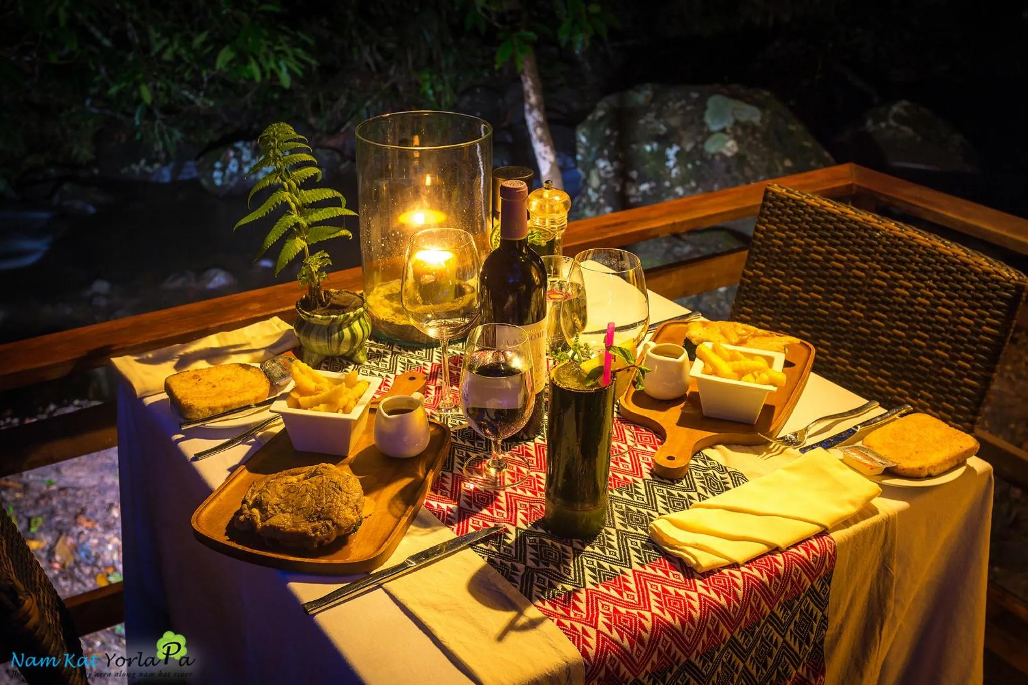 Dining area in Namkat Yorla Pa Resort