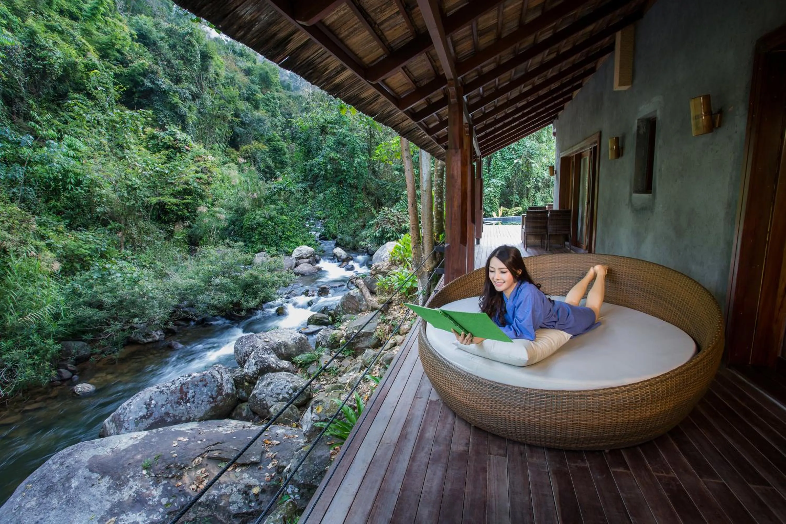 Balcony/Terrace in Namkat Yorla Pa Resort