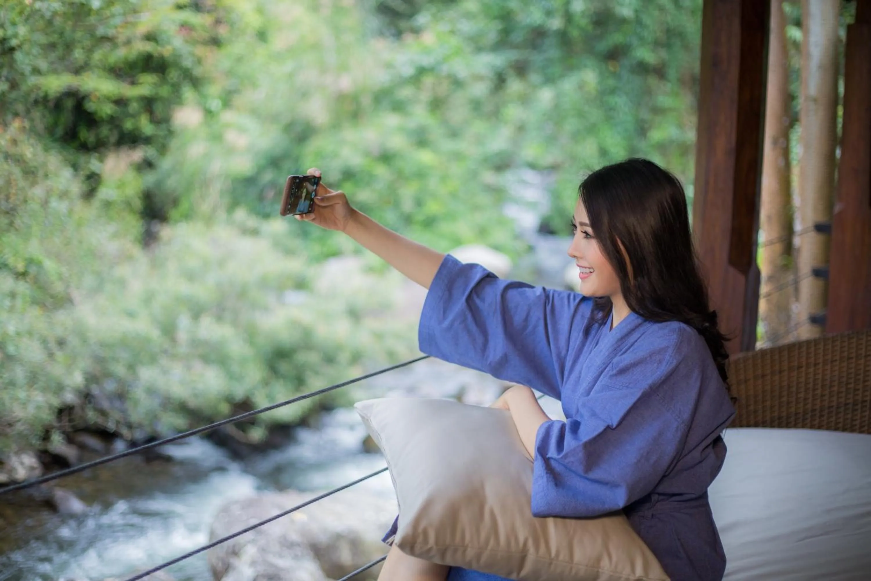 Balcony/Terrace in Namkat Yorla Pa Resort