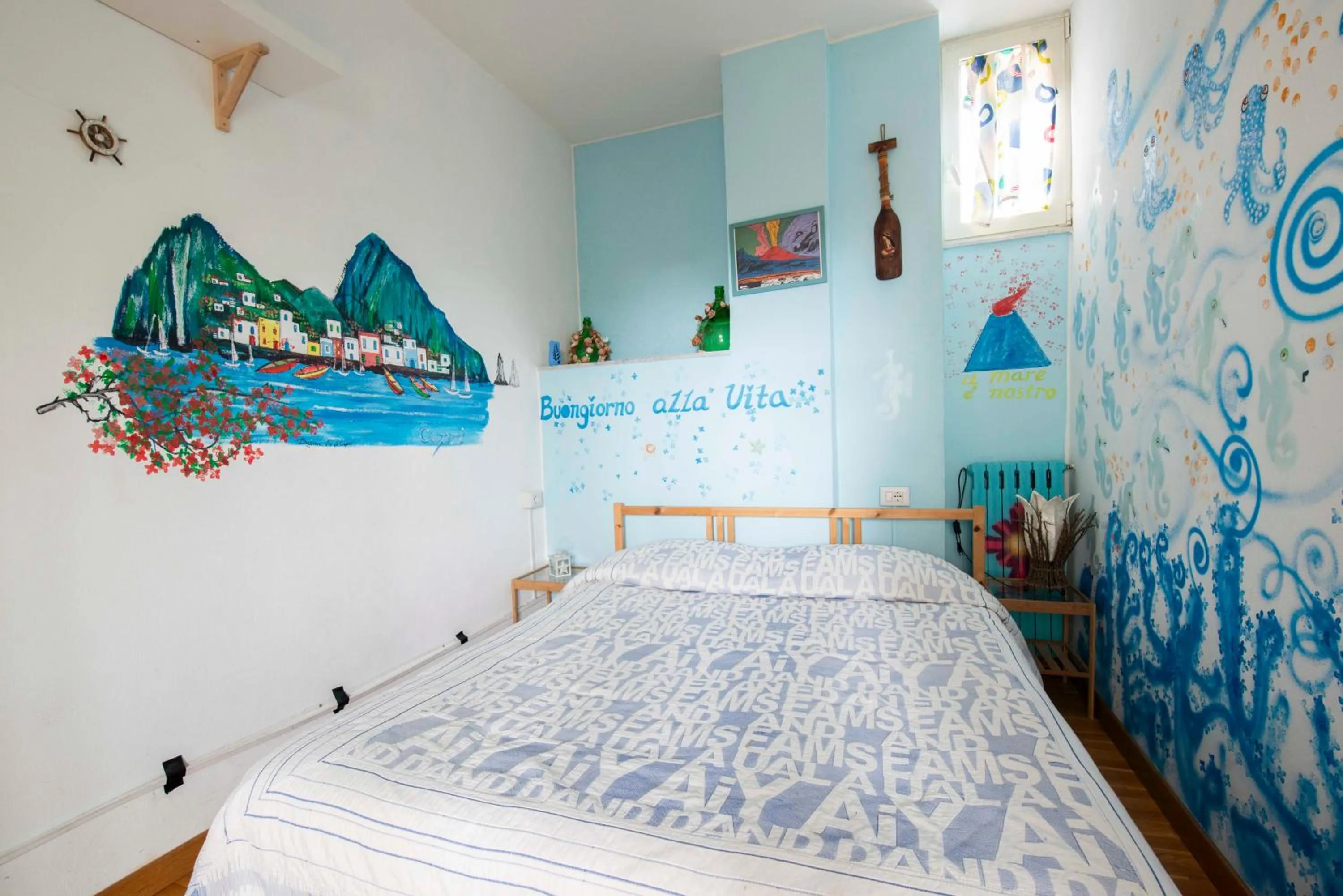 Bedroom, Bed in Eco hostel floreale