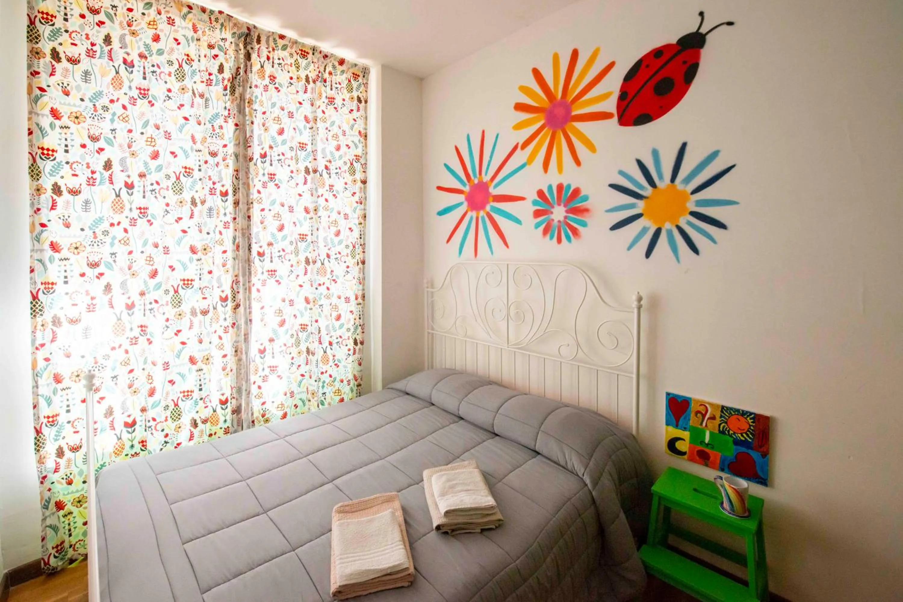 Bedroom, Bed in Eco hostel floreale