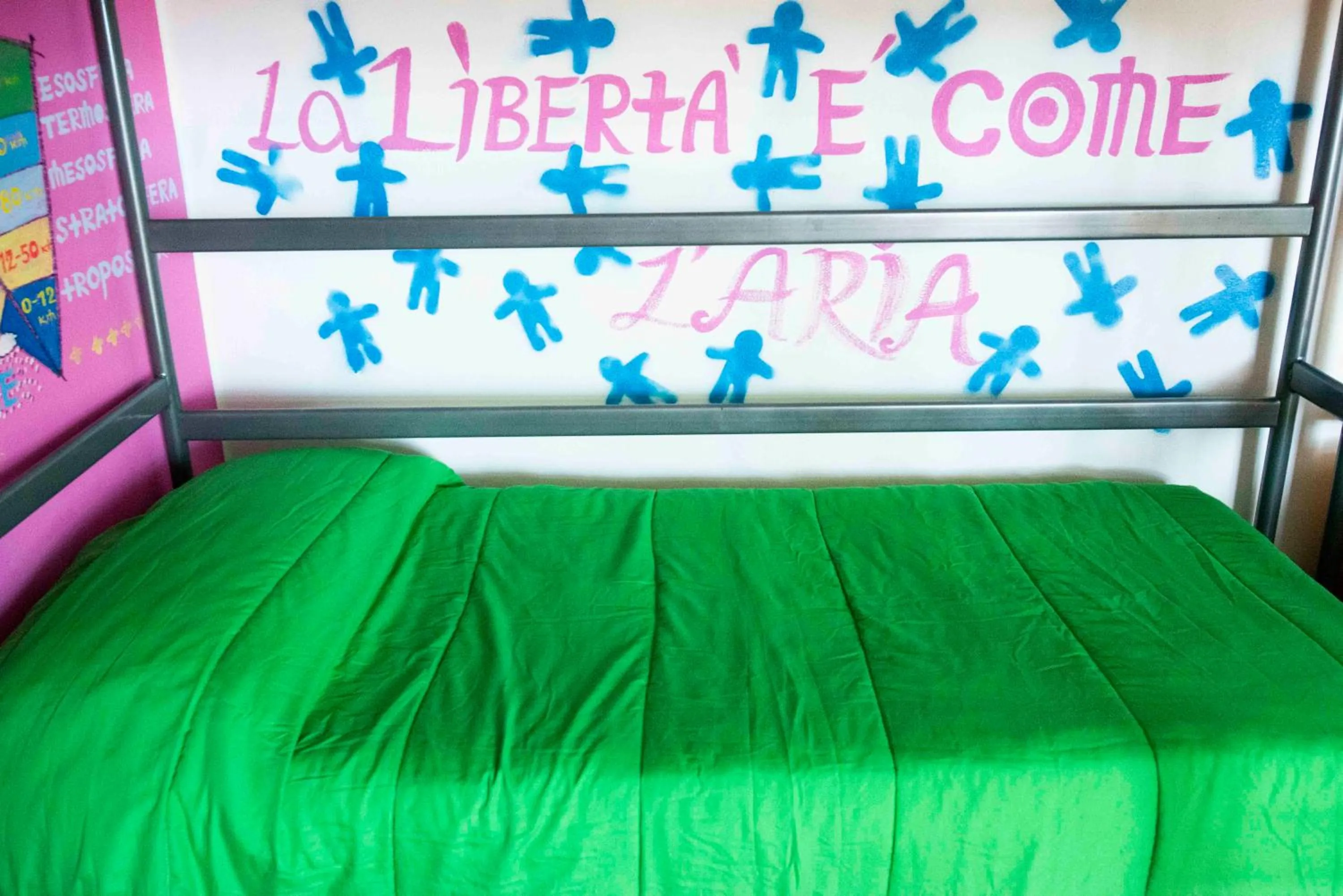 Bedroom, Bed in Eco hostel floreale