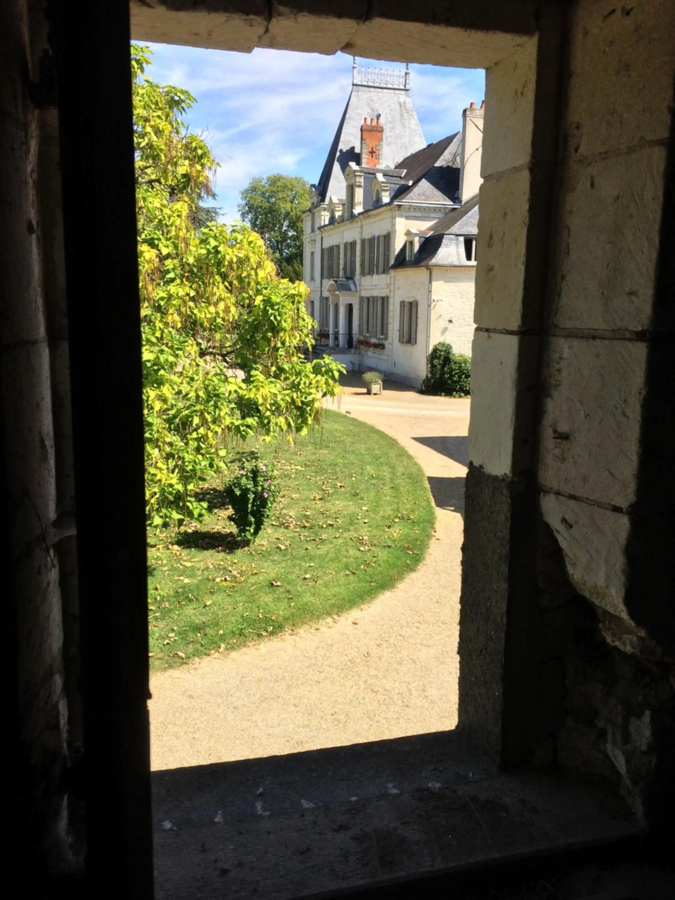 Garden view in Château De La Coutancière