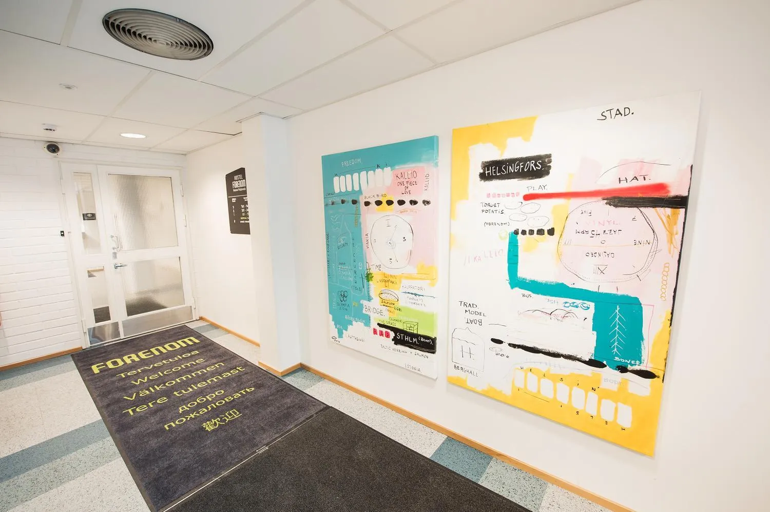 Lobby or reception in Forenom Hostel Helsinki Pitäjänmäki