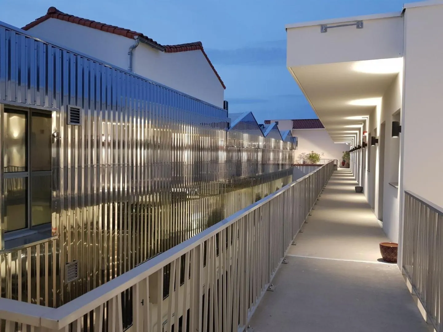 Balcony/Terrace in Logis Hotel Restaurant Le Grand Turc